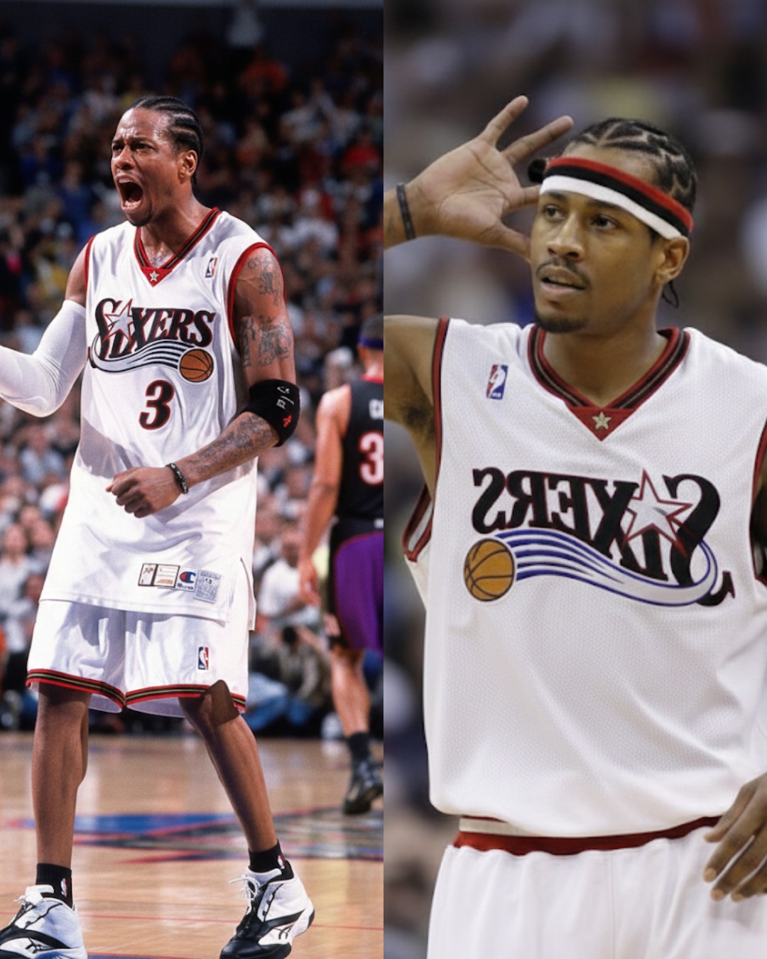 デッド Reebok NBA ALL-STAR 2003 IVERSON 48 2003 Reebok I3 Playoff