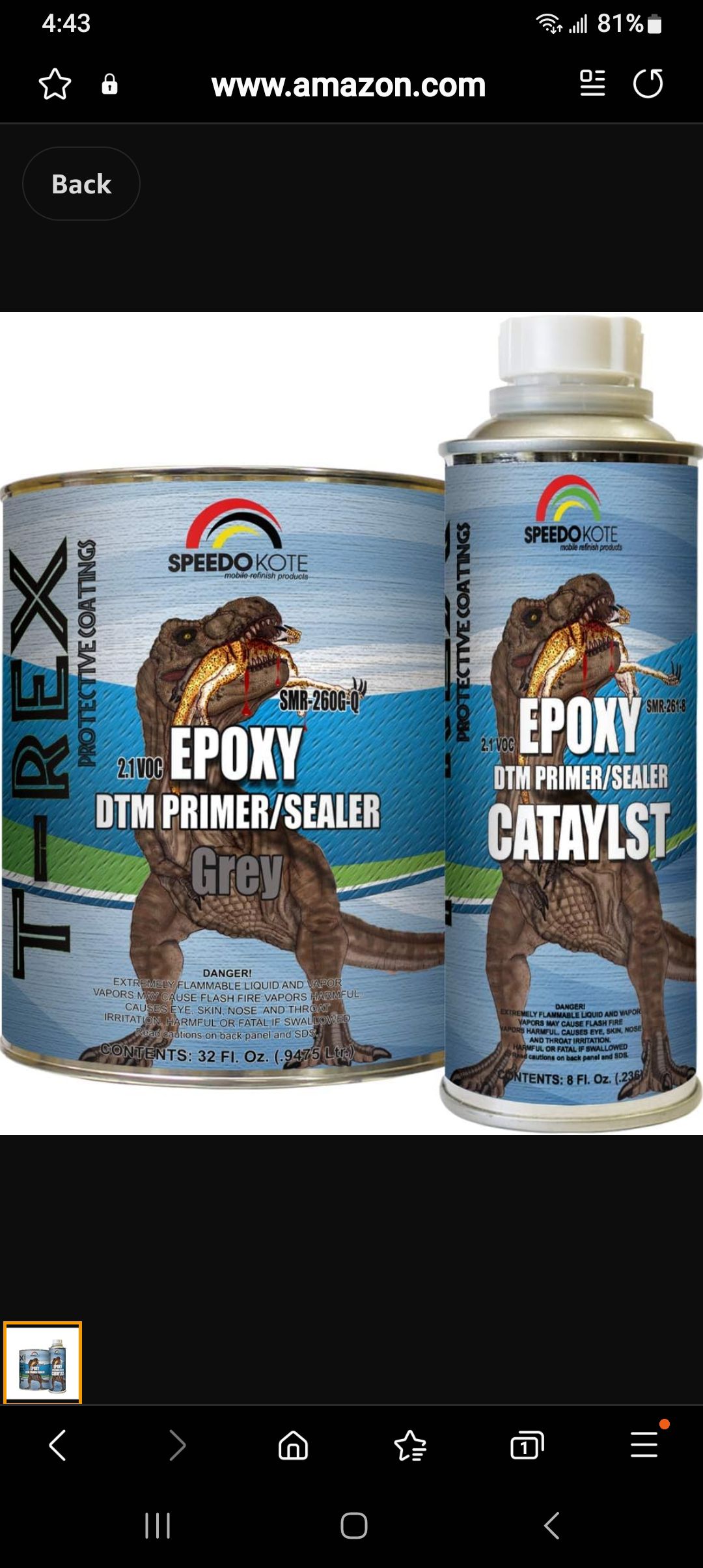 Custom Shop - White Epoxy Primer/Sealer 2.1 VOC (2-Gallon