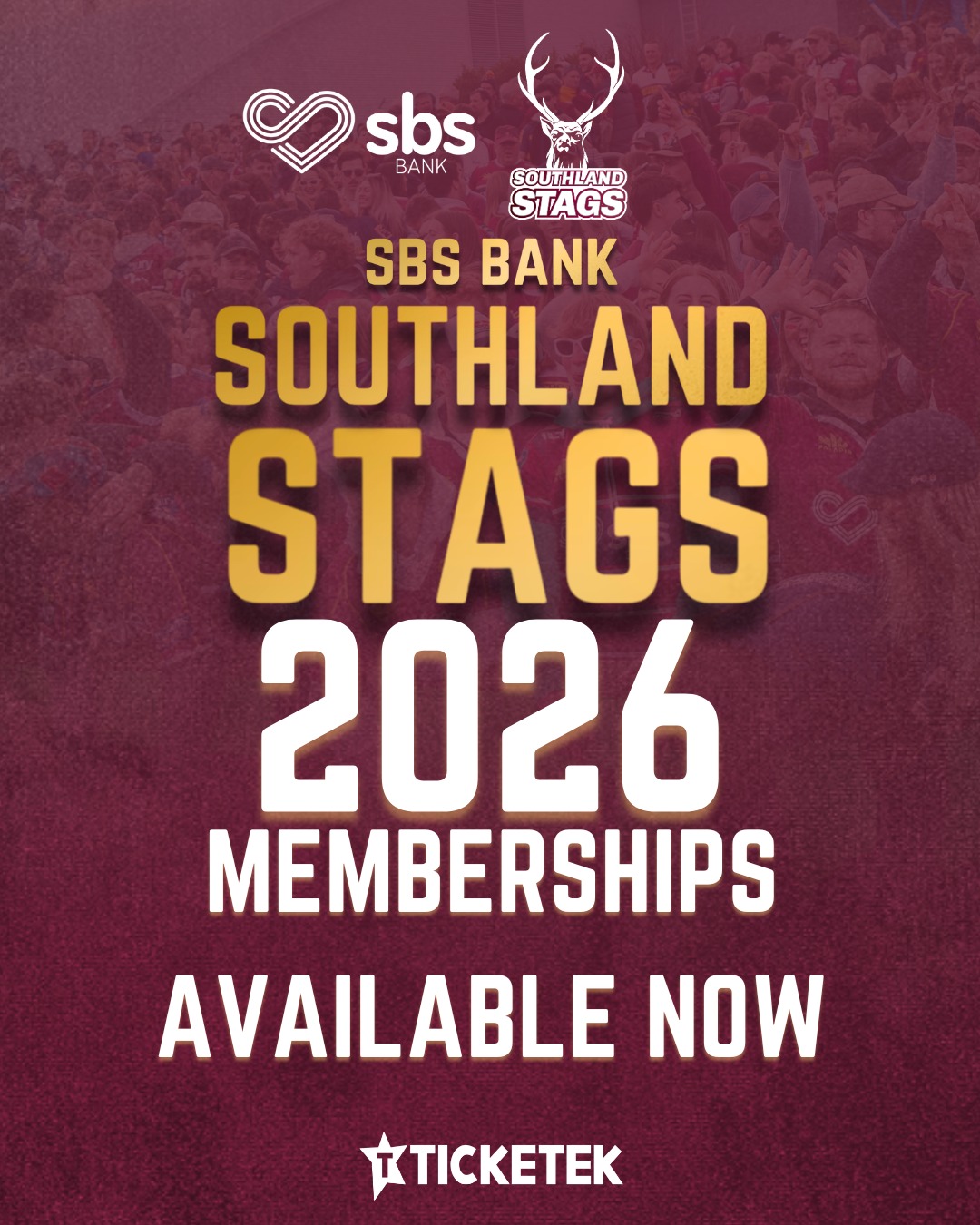Southland - 2026 SBS Bank Southland Stags memberships are available now ...