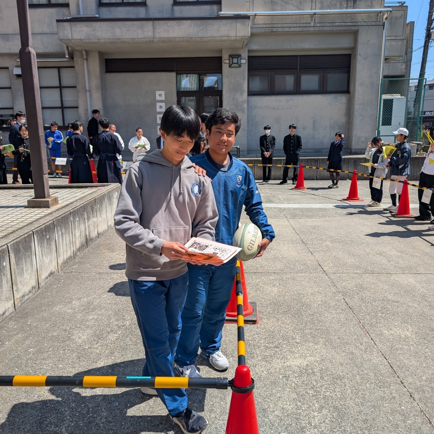 4/8入学式 早速勧誘活動スタートです。年間通じて単独で大会参加できる 