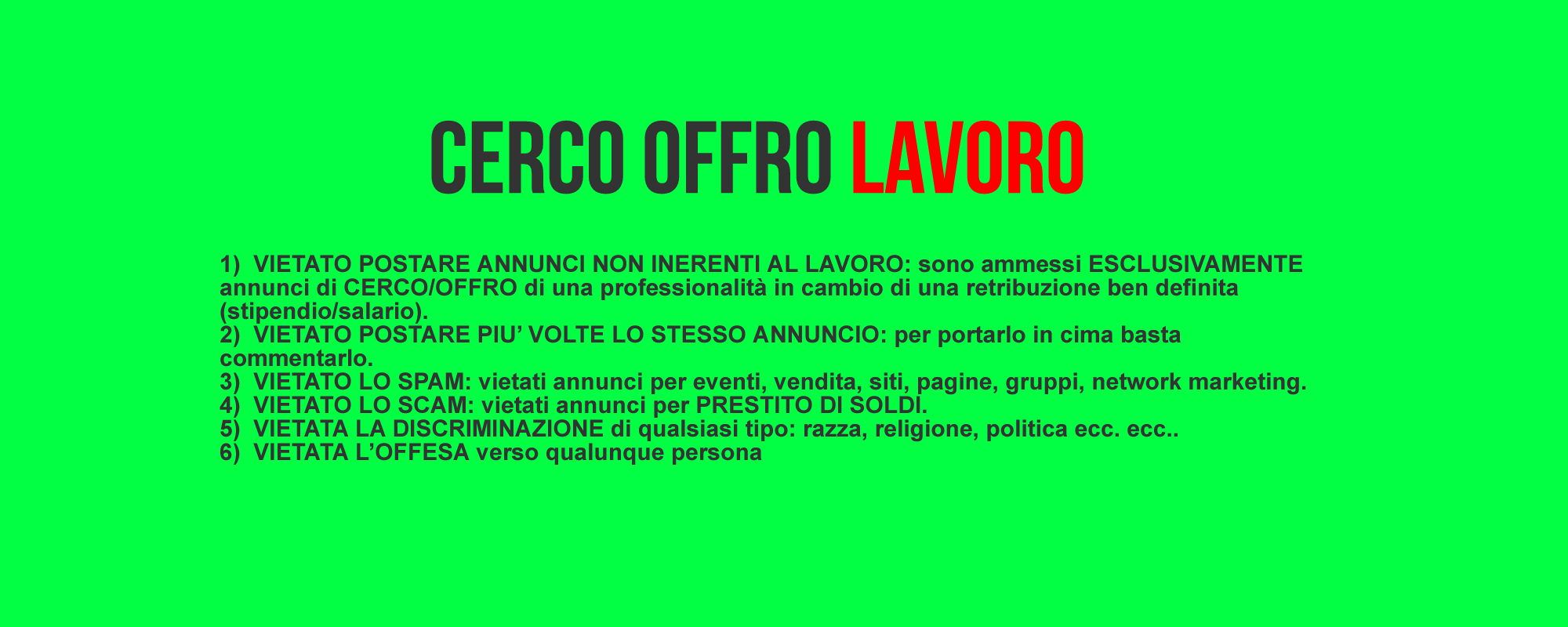 Cerco Offro Lavoro Lombardia 2025 | Facebook