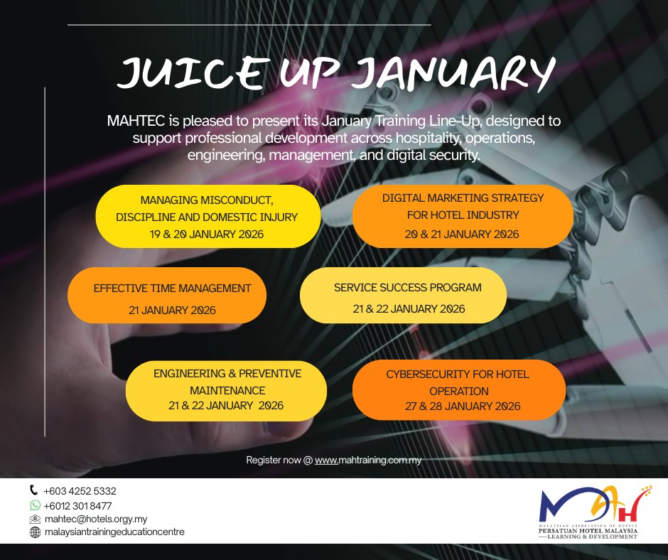 Malaysian Association of Hotels Training Education Centre, MAHTEC added ...