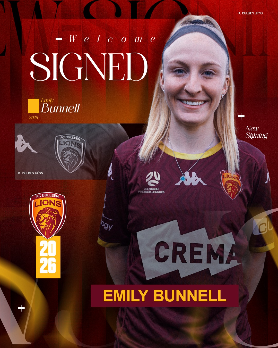 FC - 🦁 𝗪𝗘𝗟𝗖𝗢𝗠𝗘, 𝗘𝗠𝗜𝗟𝗬 𝗕𝗨𝗡𝗡𝗘𝗟𝗟 Emily Bunnell joins FC Bulleen Lions ...