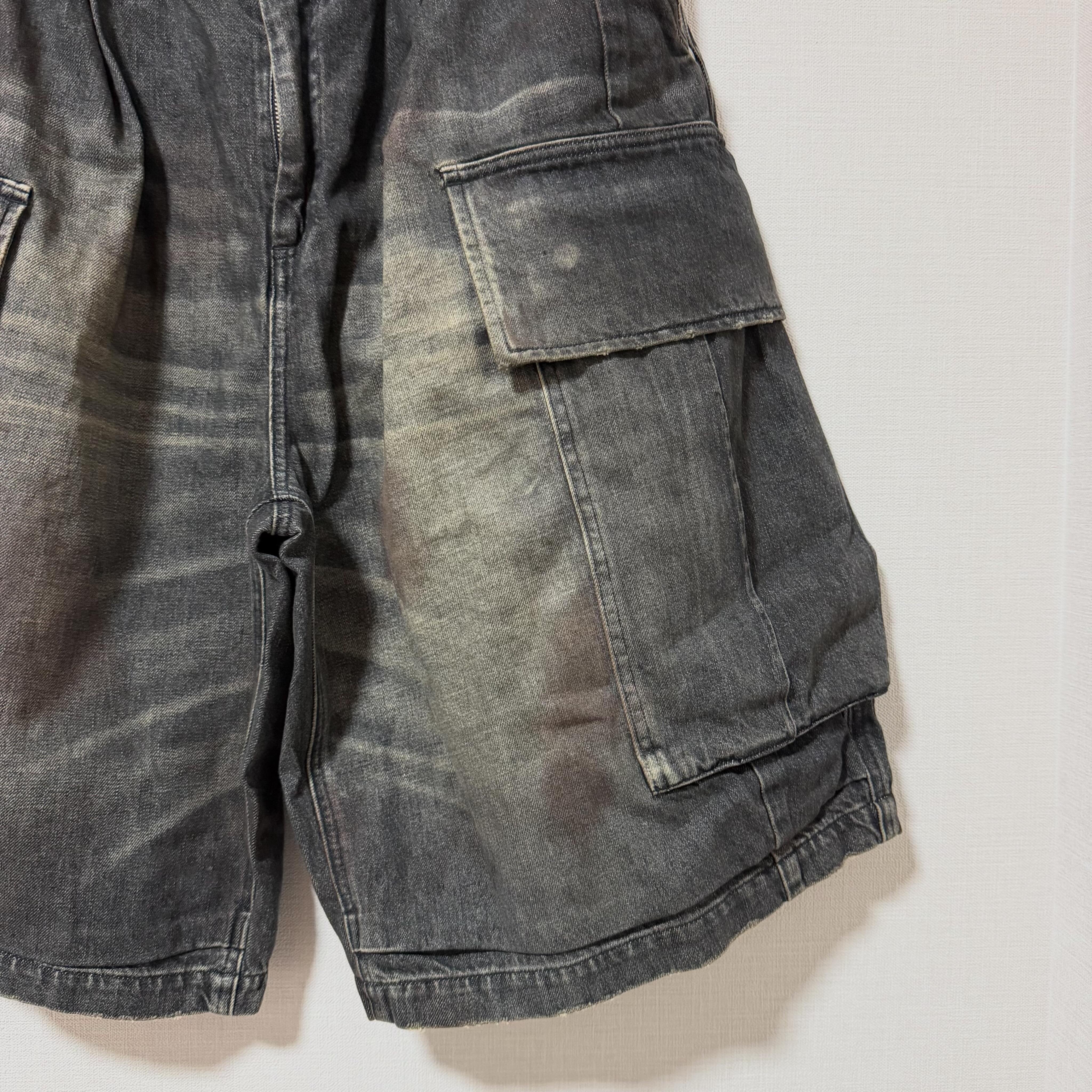 CLESSTE VINTAGE DYED SELVEDGE DENIM CITY MEGA POCKET BALLOON CARGO 