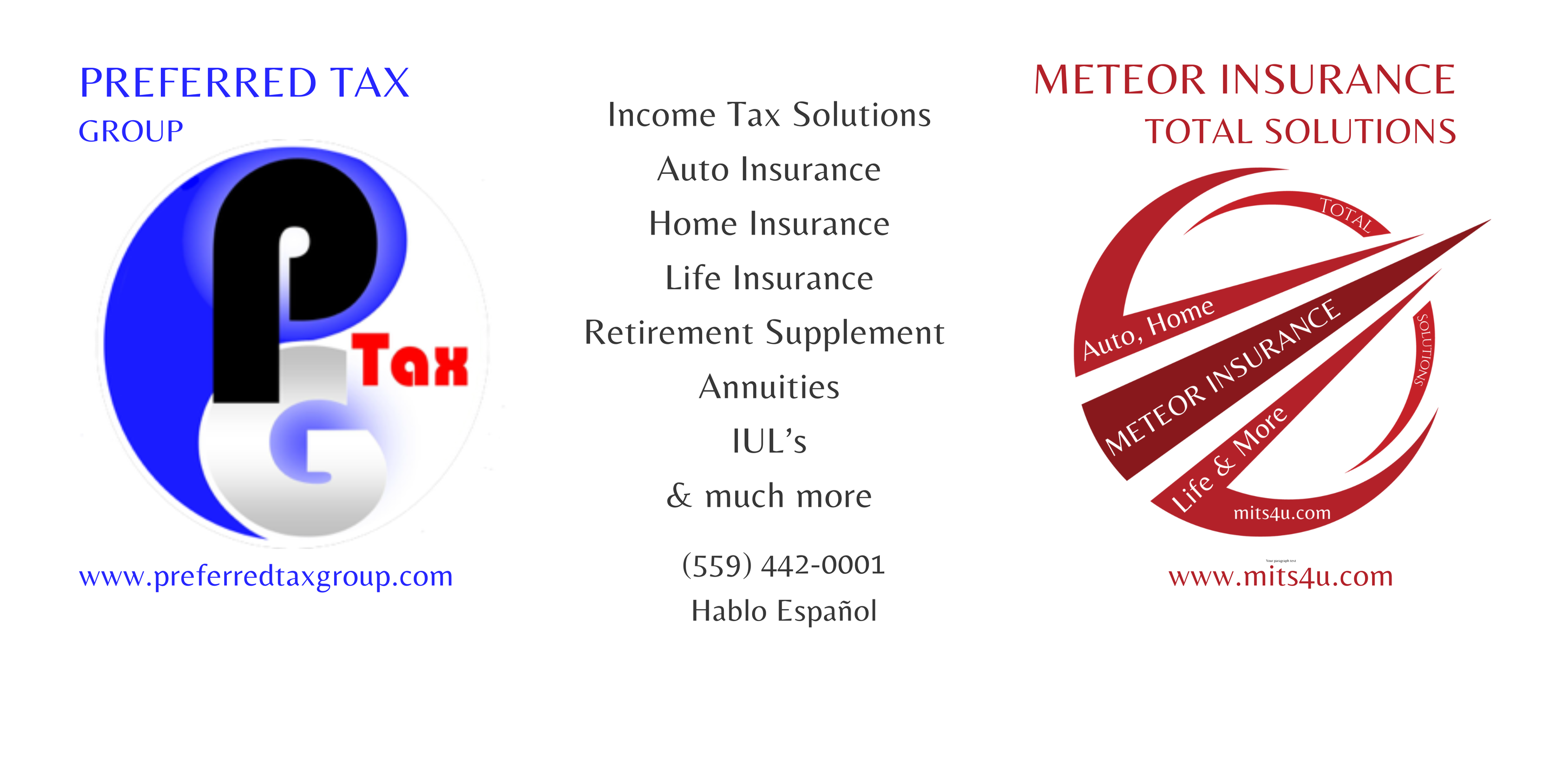 Preferred Tax Group/Meteor Insurance Total Solutions | Fresno CA