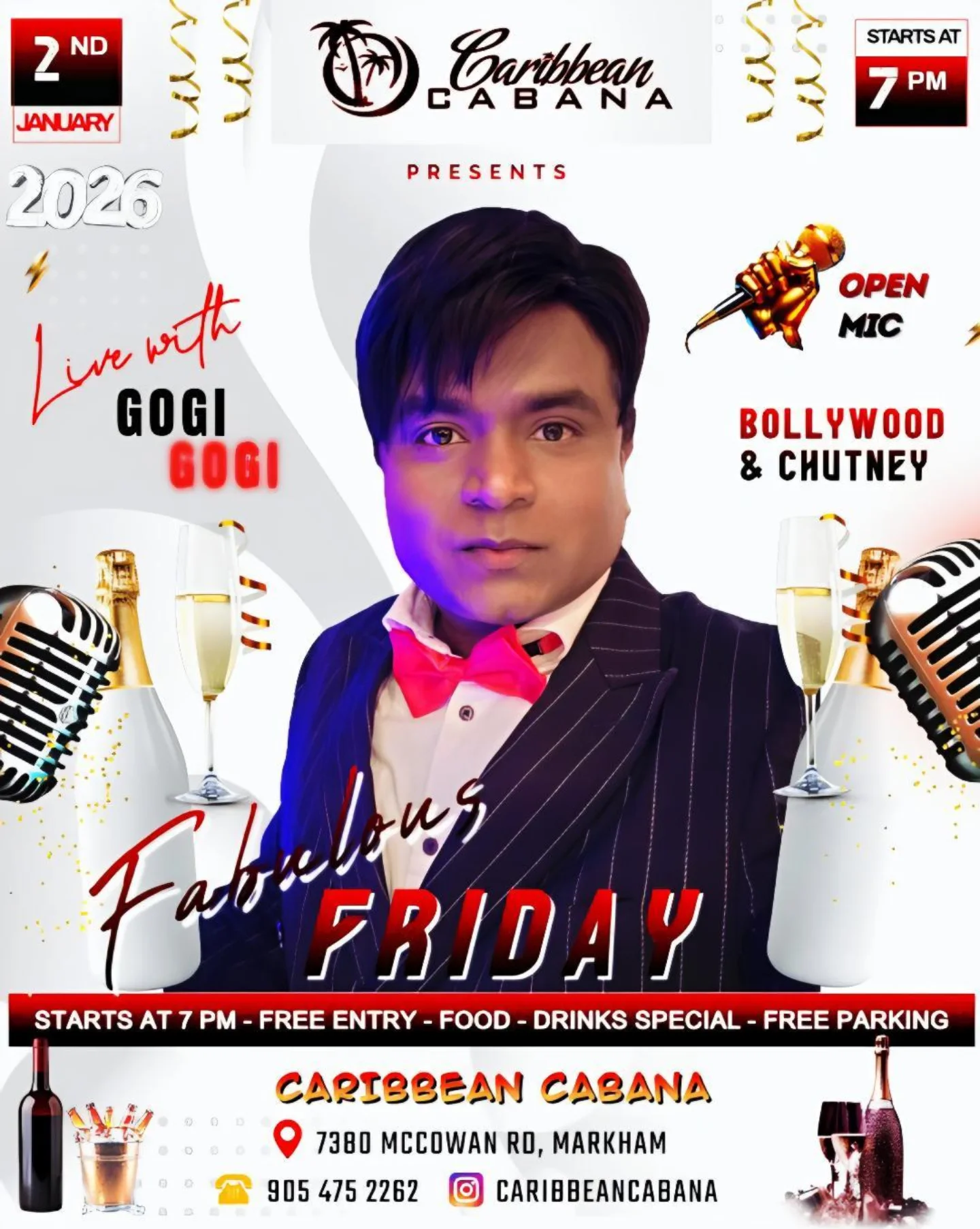 The first Fabulous Fridays of 2026!... - Caribbean Cabana | Facebook