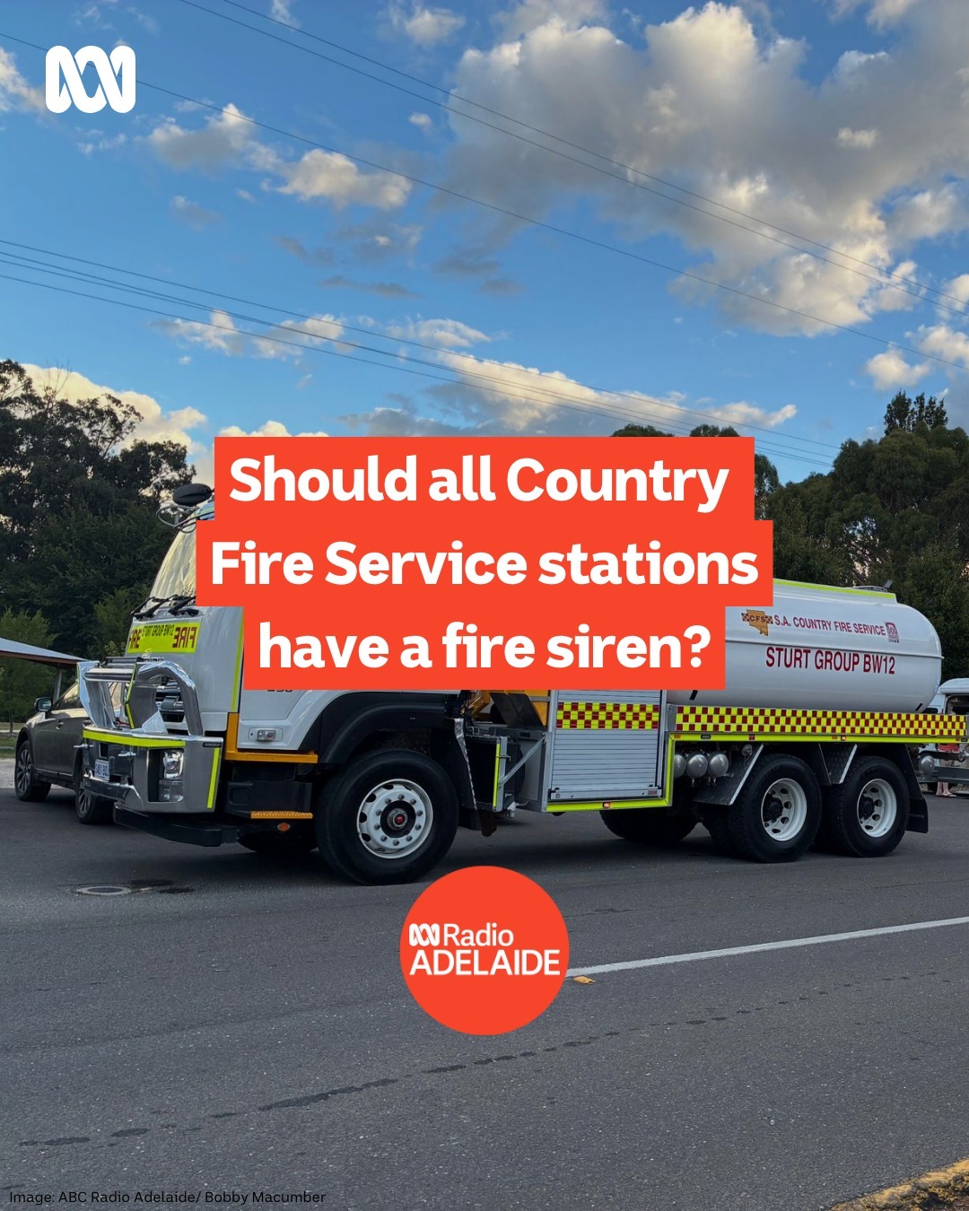 ABC Adelaide - Should all CFS stations have a fire siren?... | Facebook
