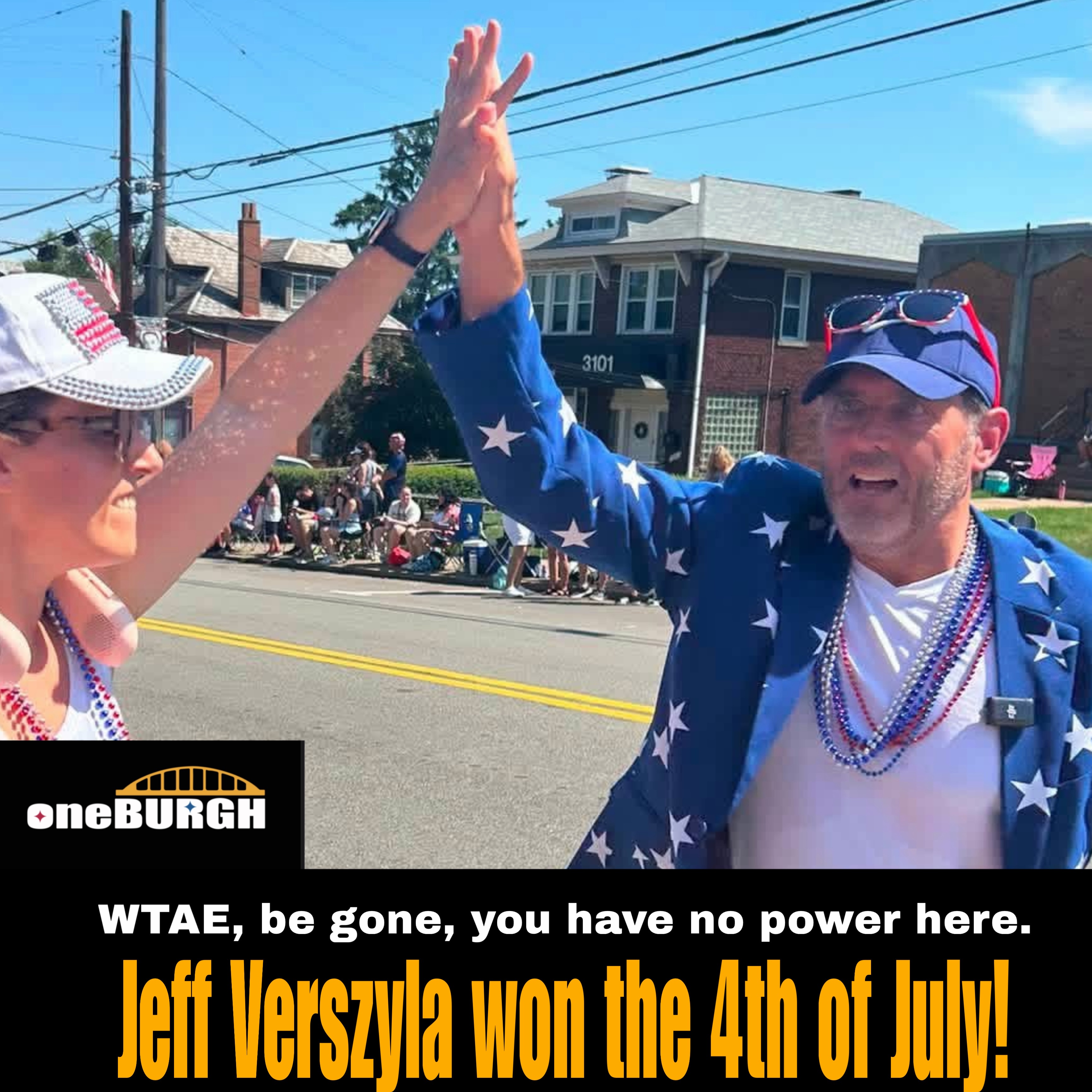 A magical day at the Brentwood 4th of July Parade. Jeff Verszyla