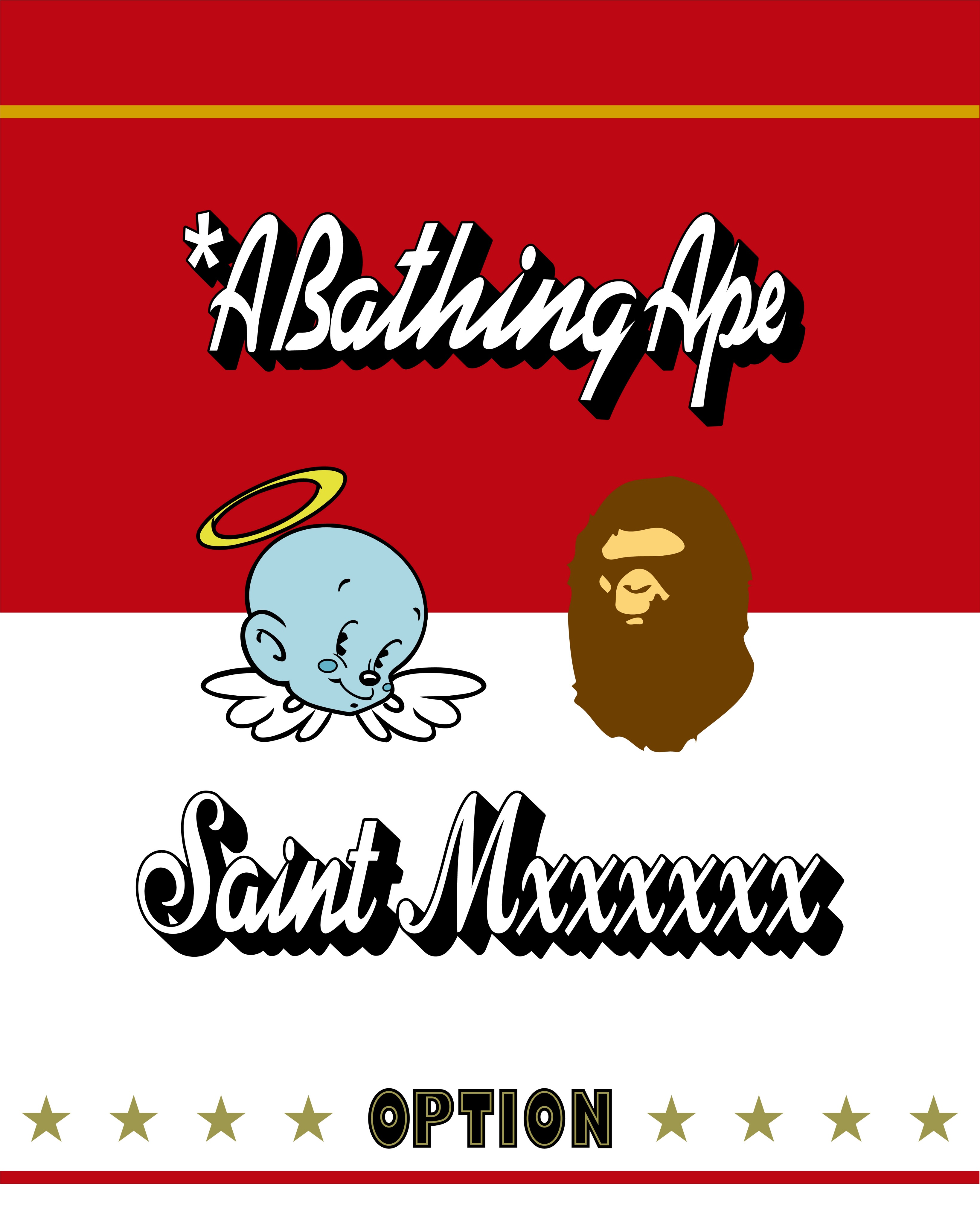 A BATHING APE® × ©SAINT Mxxxxxx Revisiting the visual language of
