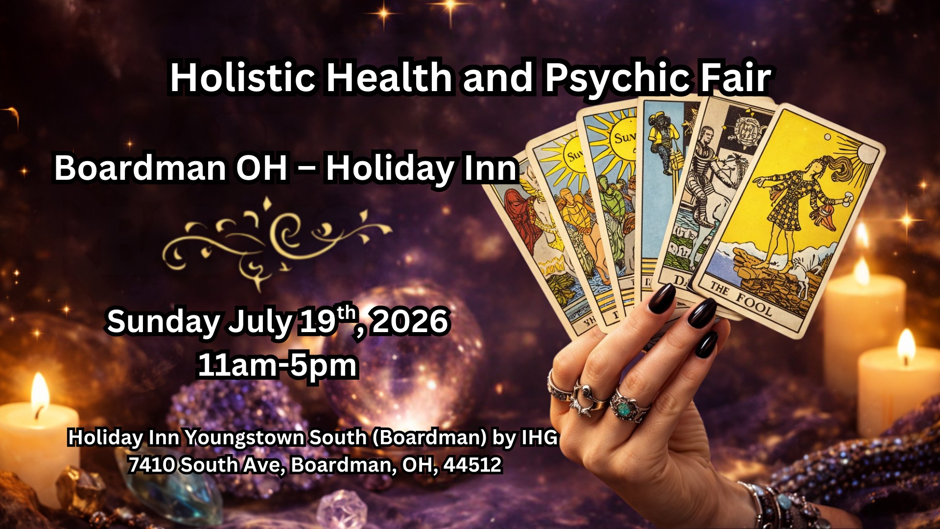 🔮 Holistic Health & Psychic Fair – Boardman OH – Holiday Inn 🔮
