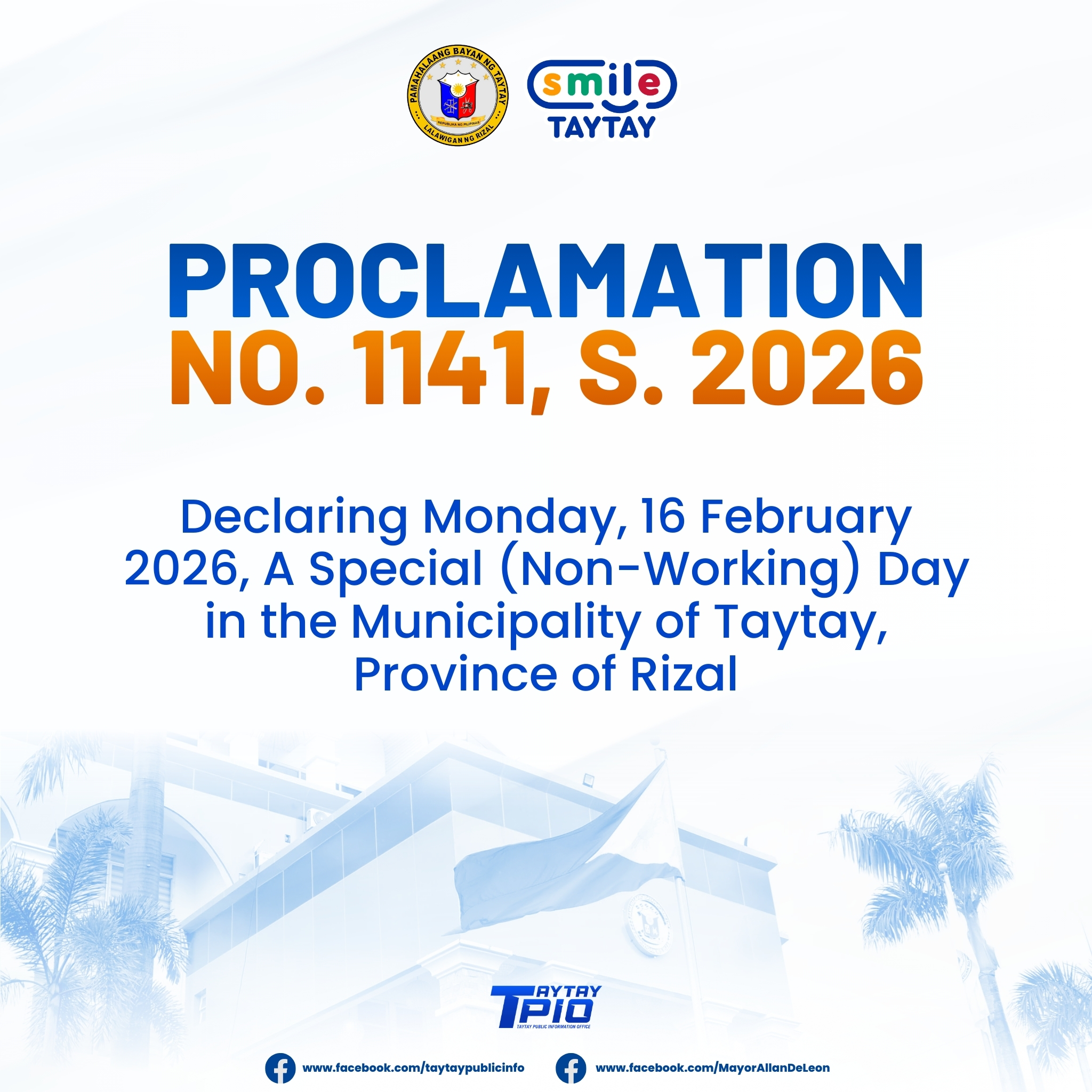 ANUNSYO PUBLIKO | Sa... - Taytay Public Information Office | Facebook
