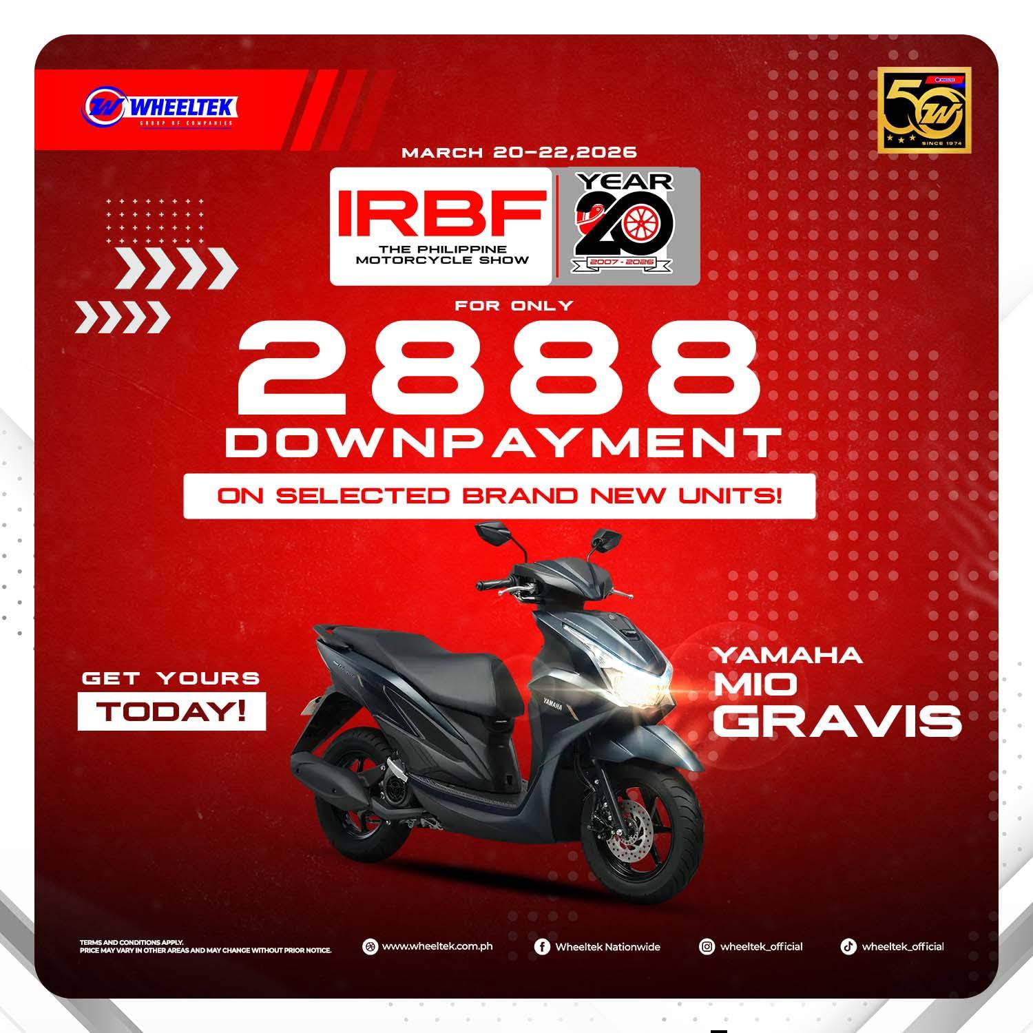 Wheeltek offers brand-new motorcycles with downpayments as low as