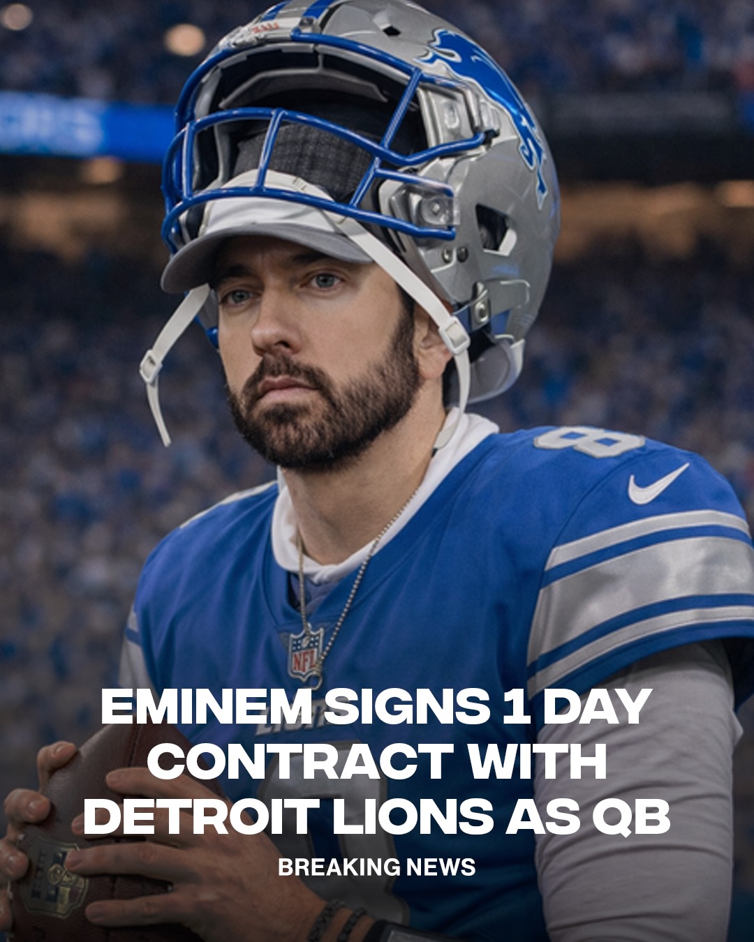 eminem football helmet x Detroit Lions All Grit T-Shirt Eminem Merch Shady Football" Essential