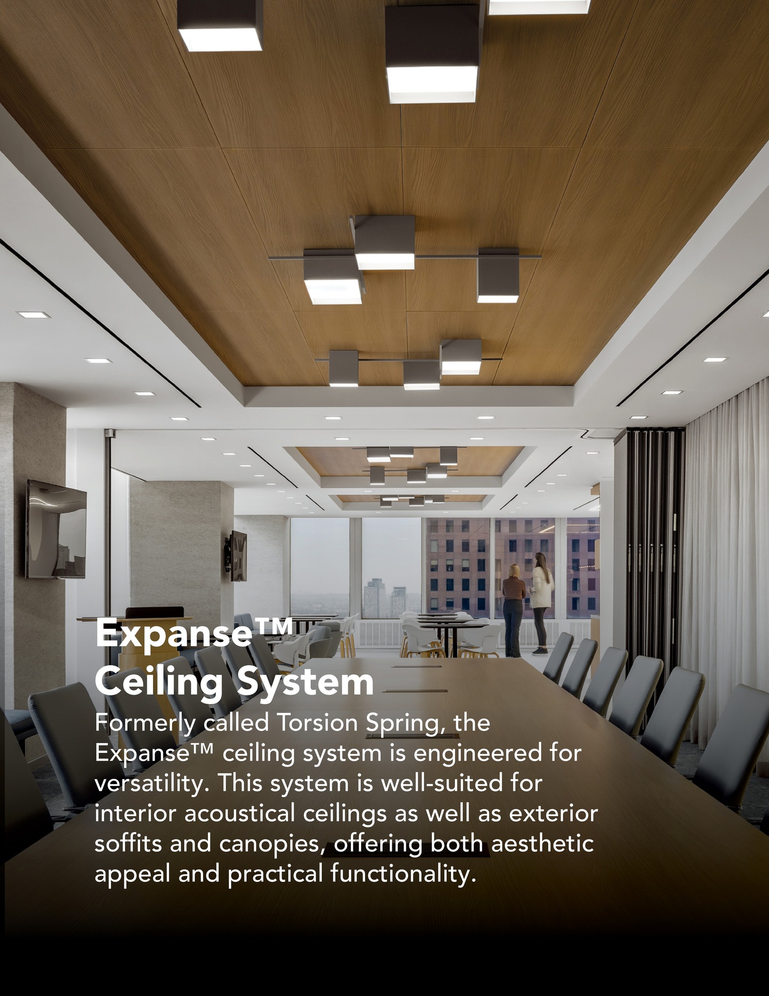 Pure + FreeForm - A corrugated sharkfin ceiling panel hides ceiling ...