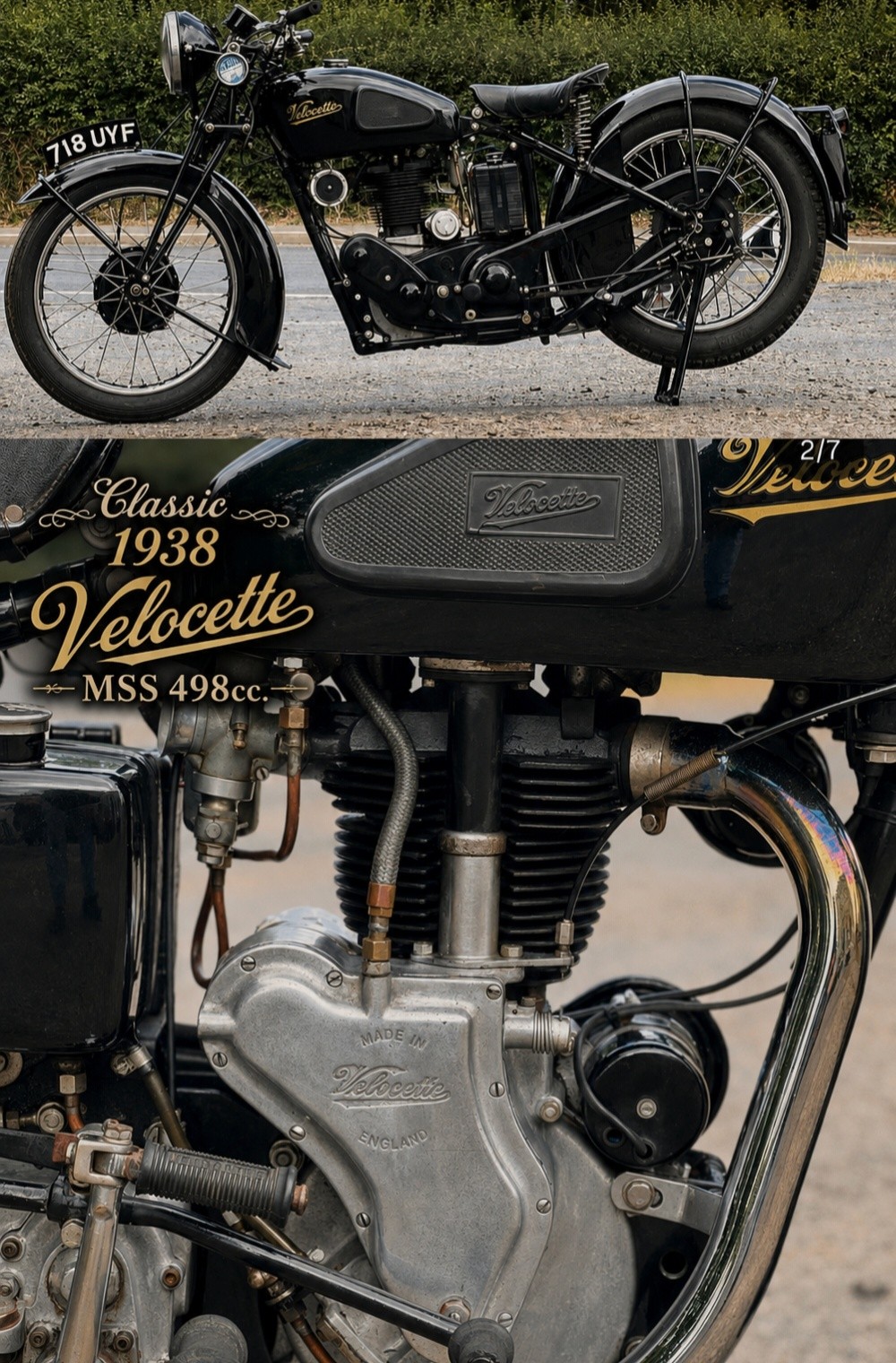 1938年式Velocette MSS 498cc Classic 1938 Velocette MSS 498cc 💙🇬🇧💙 The 1938 Velocette MSS