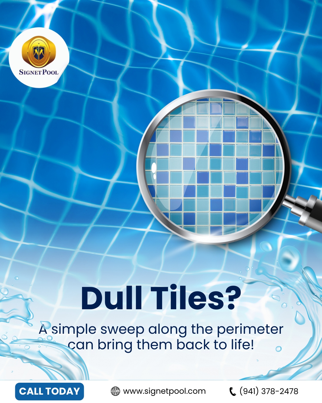 Signet - Your pool tiles deserve just as much care as the water itself ...