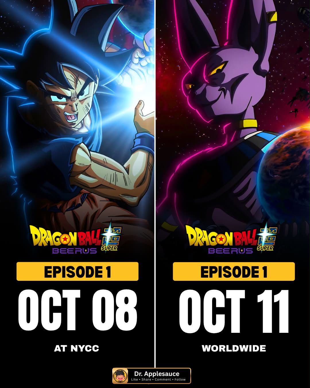 Dragon Ball Super: Beerus Episode 1 Gets Early World Premiere At