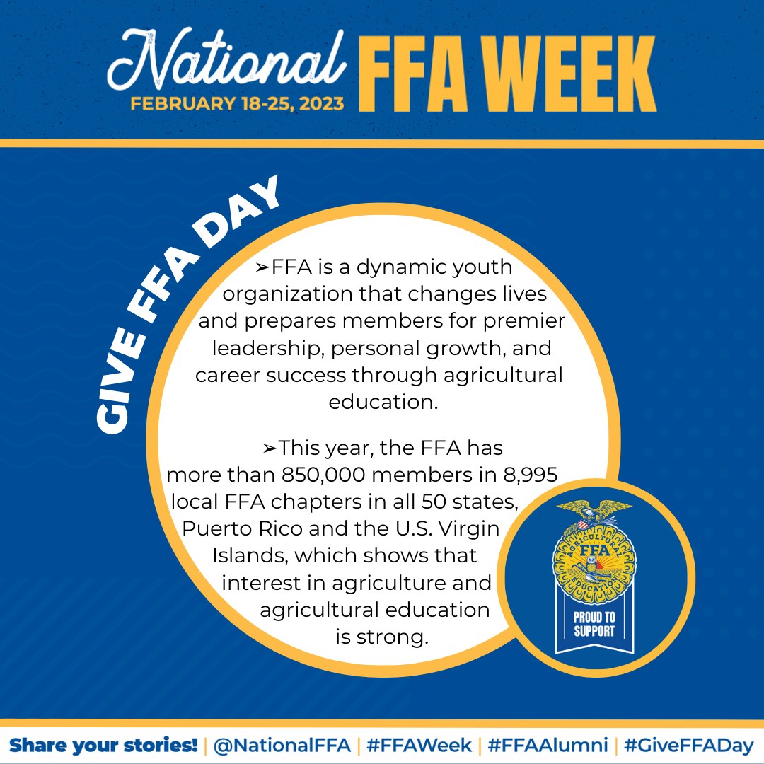 How are we giving back to the FFA?... - 1st Choice Irrigation | Facebook