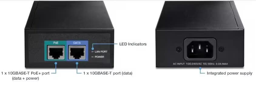 PoE Texas 24-Port PoE+ Injector - 700W Total, Gigabit, For Cameras & WiFi APs