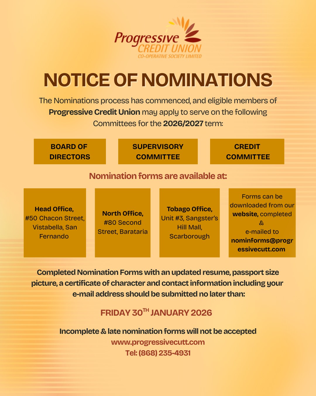 Progressive Credit Union Co-operative Society Limited | San Fernando