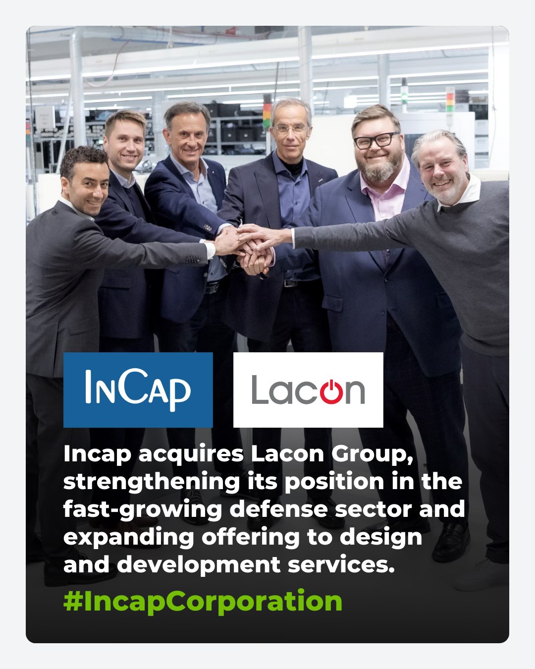 Incap - Incap has signed on 3 December 2025 an agreement to acquire 100 ...
