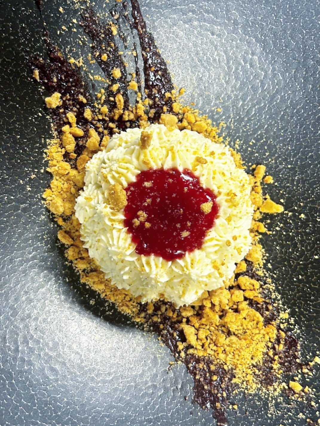 PROLE - 🍊 White chocolate mousse over graham crust, finished with red ...