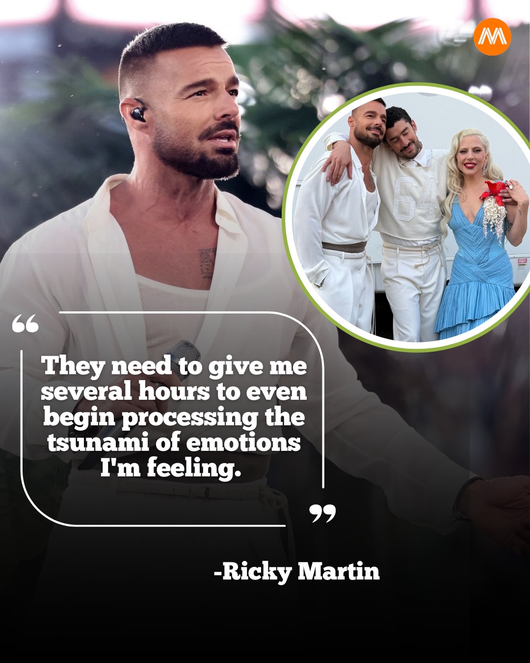 McGill - Singer Ricky Martin reflected on the emotional impact of the ...