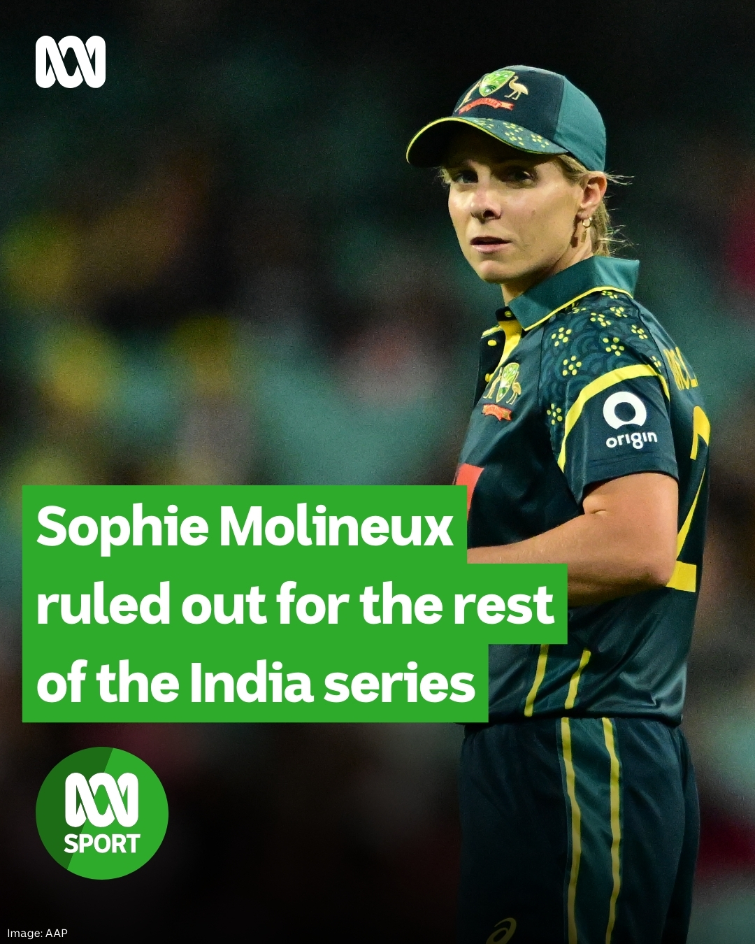 ABC Sport - Sophie Molineux is out for the remainder of... | Facebook