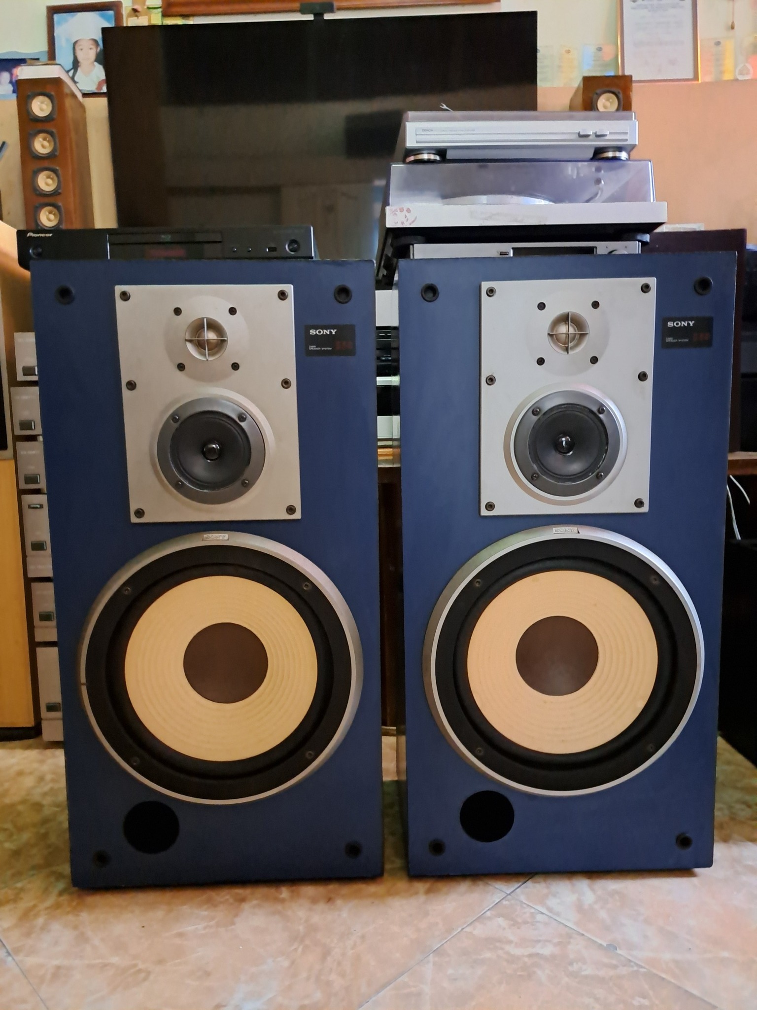 Sony Carbocon SSG5 and SS-5050 speakers
