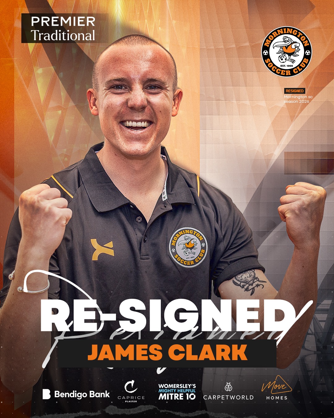Clark signs on ️ Mr Reliable... - Mornington Soccer Club | Facebook