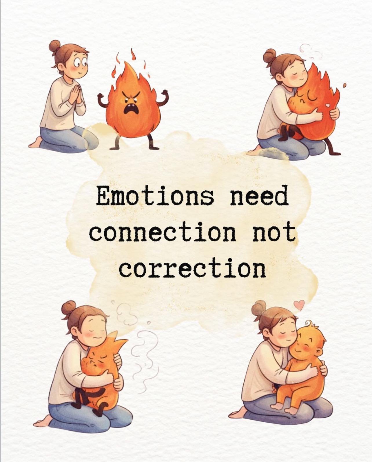 Empowering - 🔥 😡 🫂 😊Emotions don’t need fixing; they need connection ...