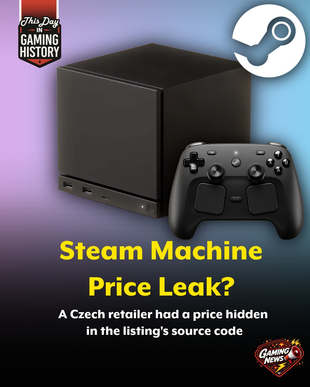 The 512GB Steam Machine starts at $1,049 and goes up to $1,428