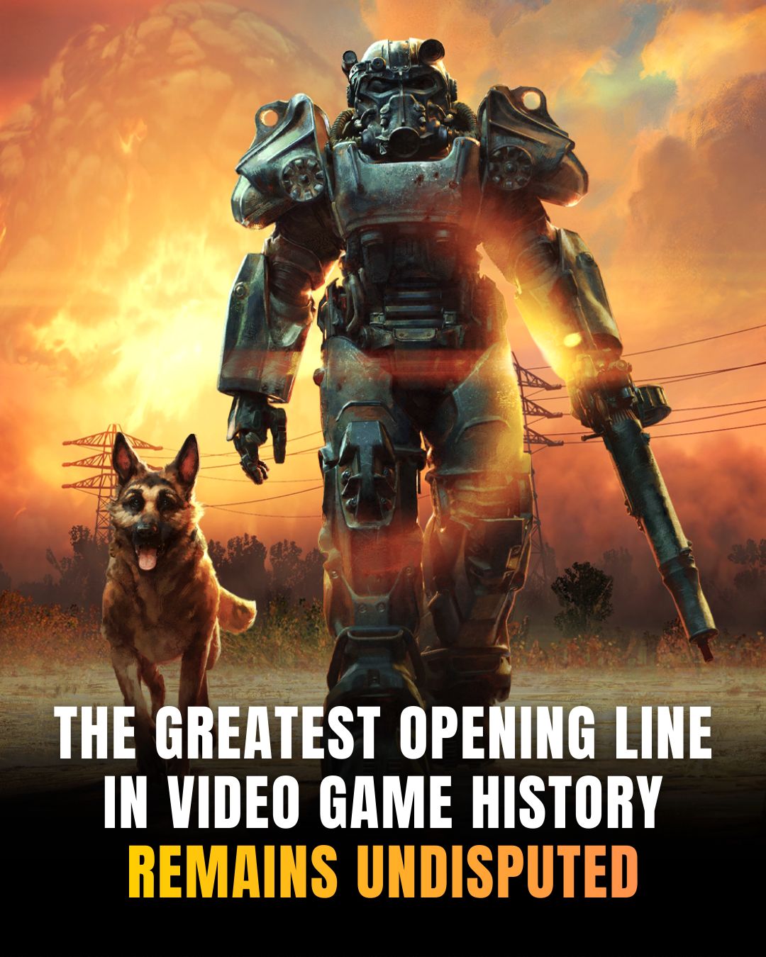 CBR - Fallout 3 opens up with the single greatest line in... | Facebook