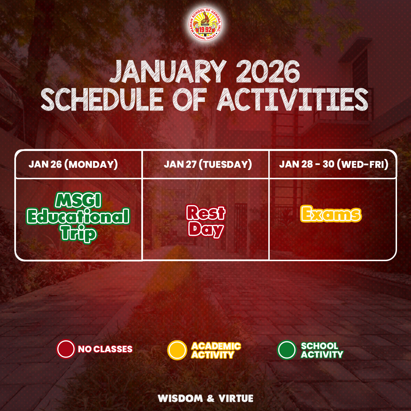 Get ready MSGI family, the... - Marian School of Gerona, Inc. | Facebook