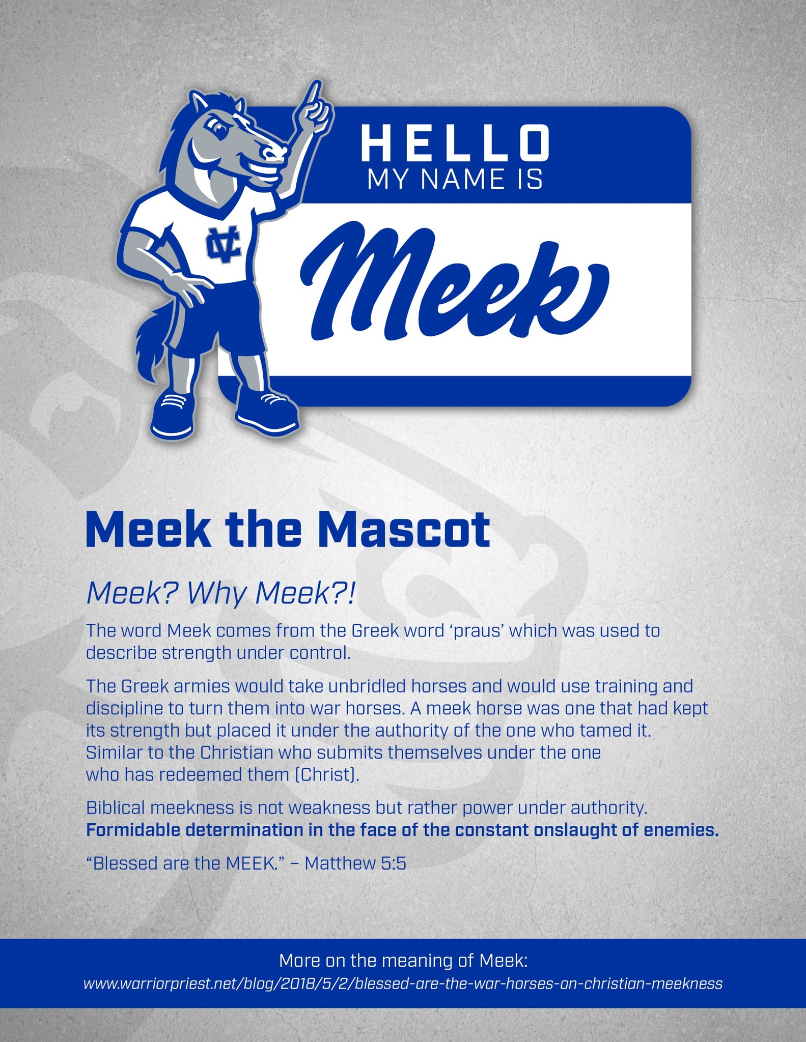 Cole - Ever wondered why our mascot’s name is Meek? ⚡️ In today’s world ...