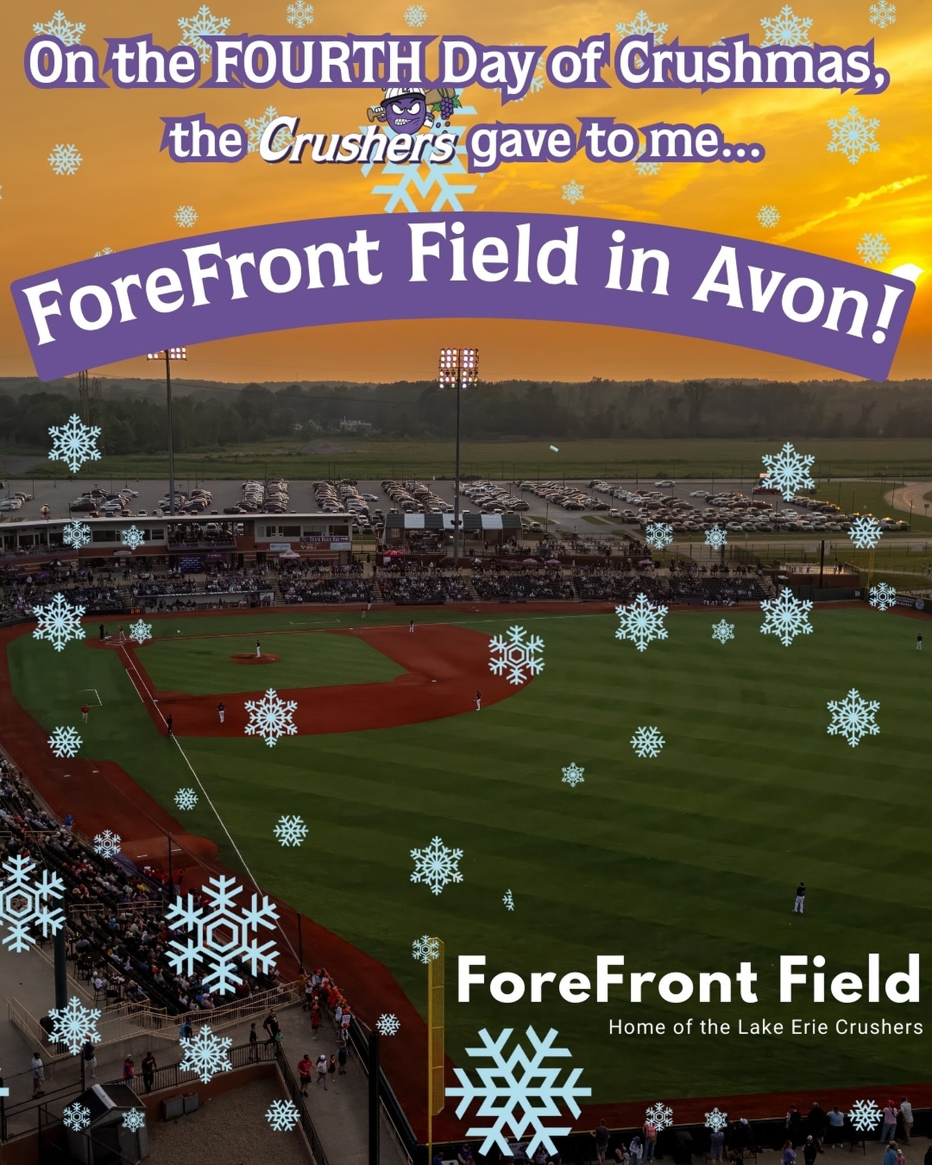 🎵 On the FOURTH Day of CRUSHmas, the... - Lake Erie Crushers | Facebook