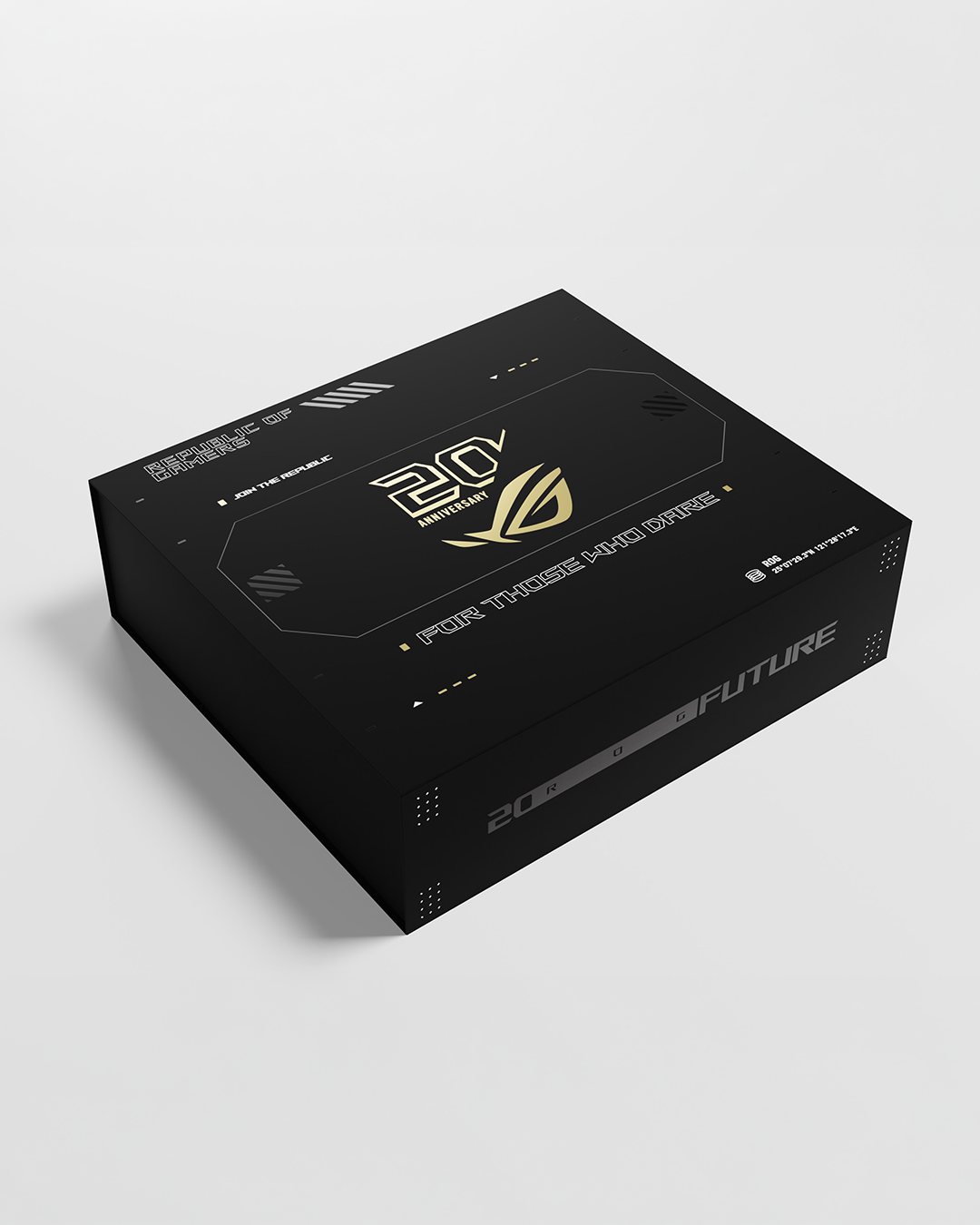 Let's take a peek at the ROG 20th Anniversary VIP Gift Box