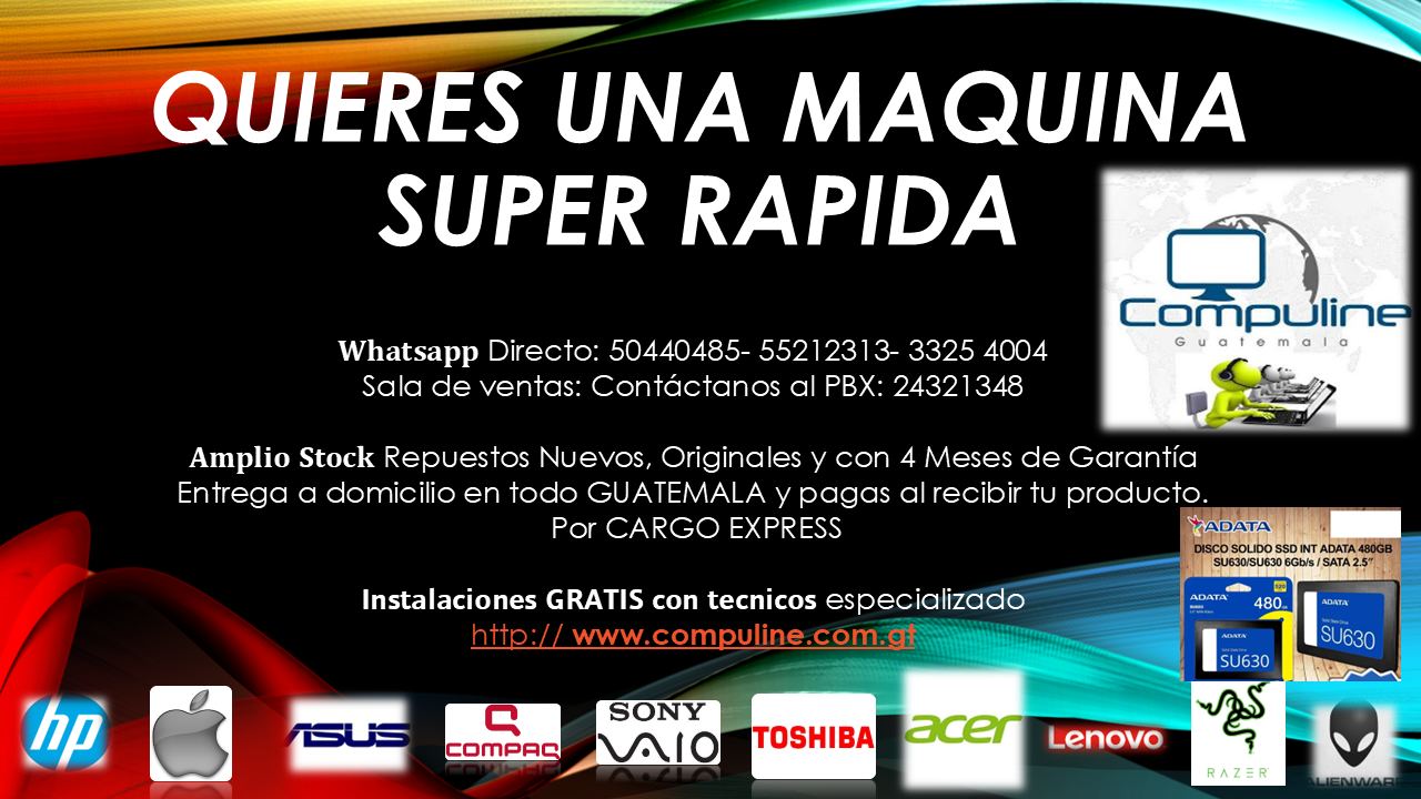 compulineguate.com - Cargadores, Baterias, Teclados, Pantallas Para ...