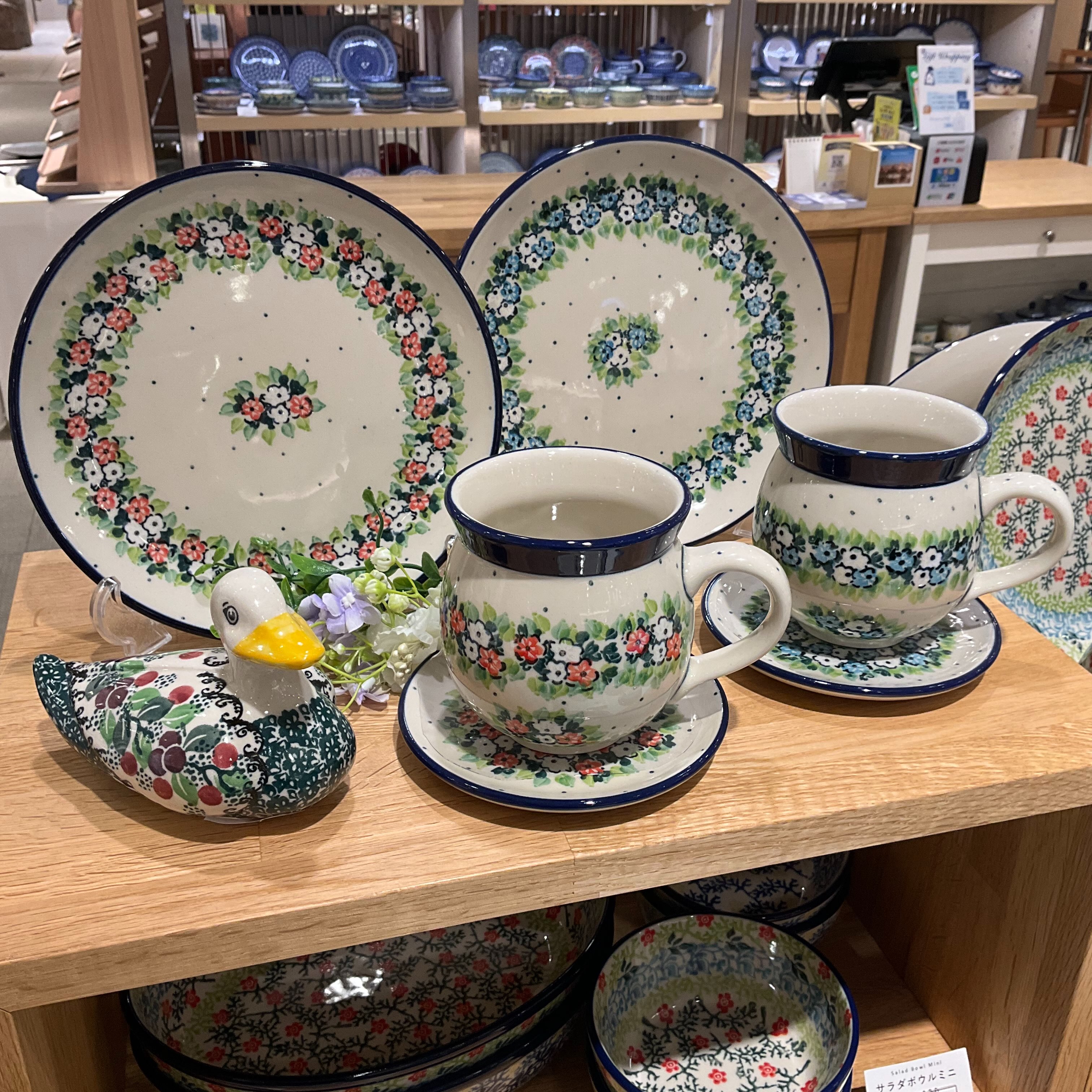 入荷☆ツェラミカ☆2点セット☆ミモザ柄☆ハンドメイド オンラインストア17:00より再入荷】 大好評により売り切れになって