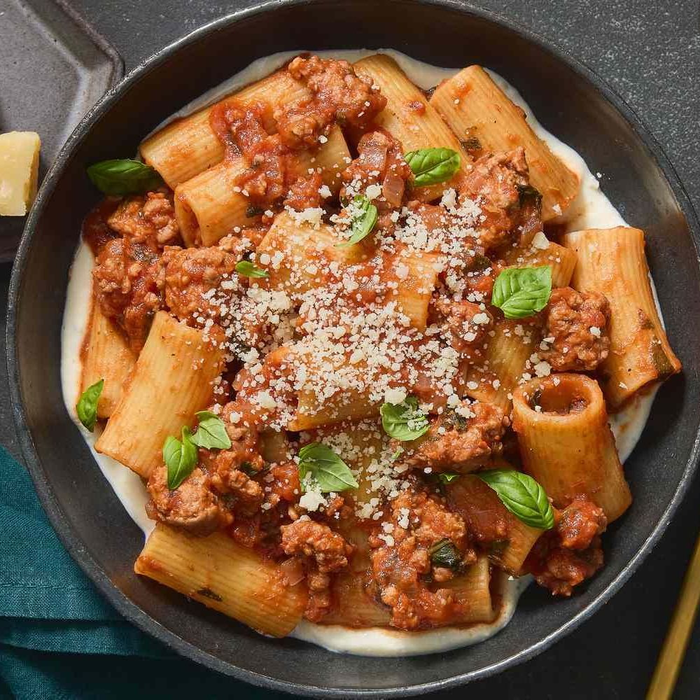 Food - This luxurious Rigatoni with Pork Ragù and Fresh Ricotta is big ...