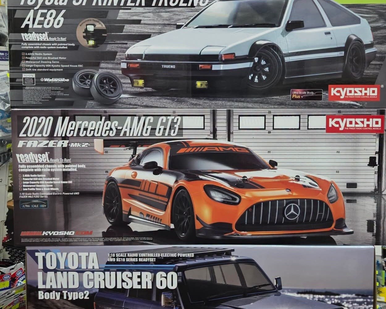 🥳New Arrivals 🎉 Kyosho 😍1/10 RC 🏎4WD FAZER Mk2 FZ02 Series