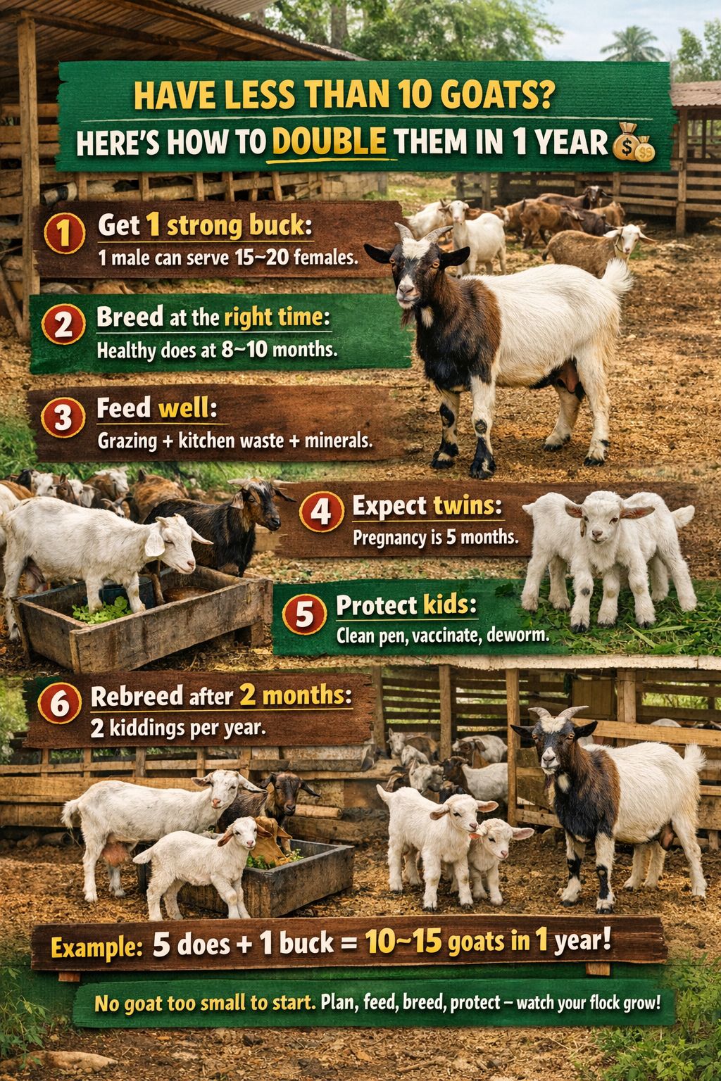 Farm - For Those With Less Than 10 Goats: Here’s How to Multiply Them ...