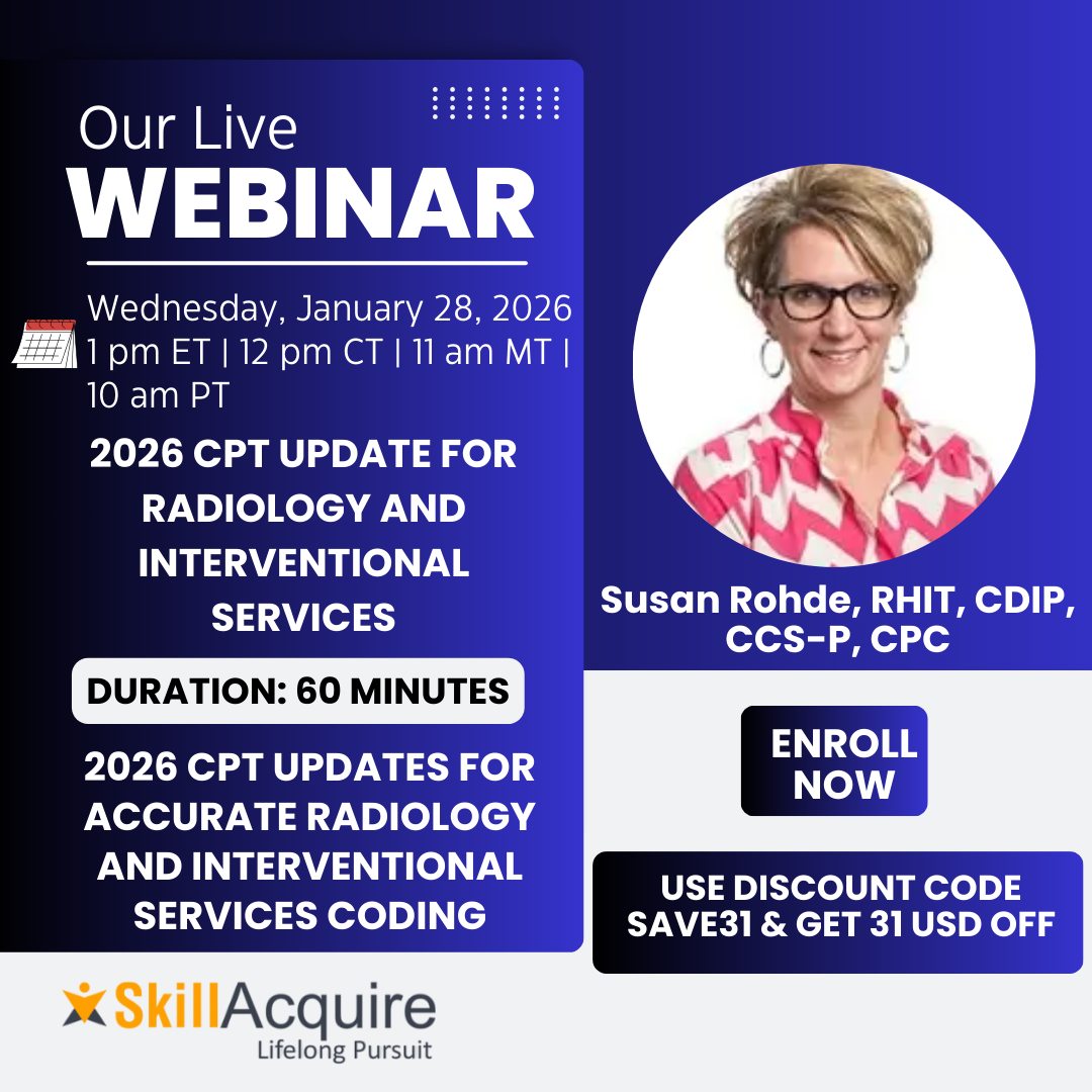 Skillacquire - 🚨 Radiology & Interventional Coding... | Facebook