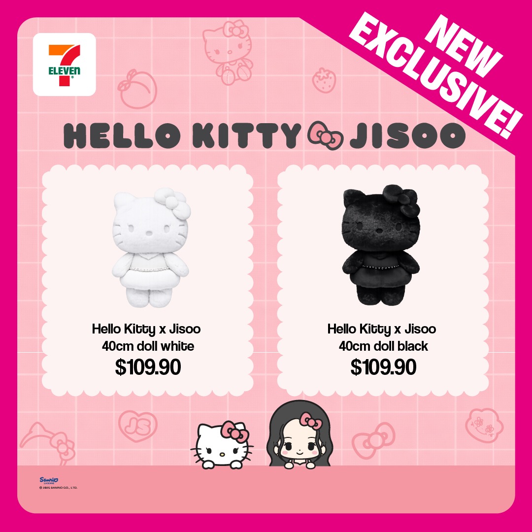 The wait is over! The official Hello Kitty x JISOO merchandise