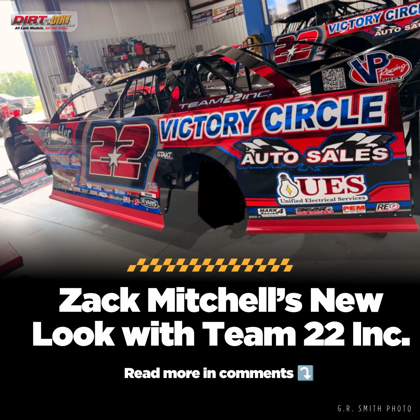Zack Mitchell will carry a new look when debuting for Team 22 Inc