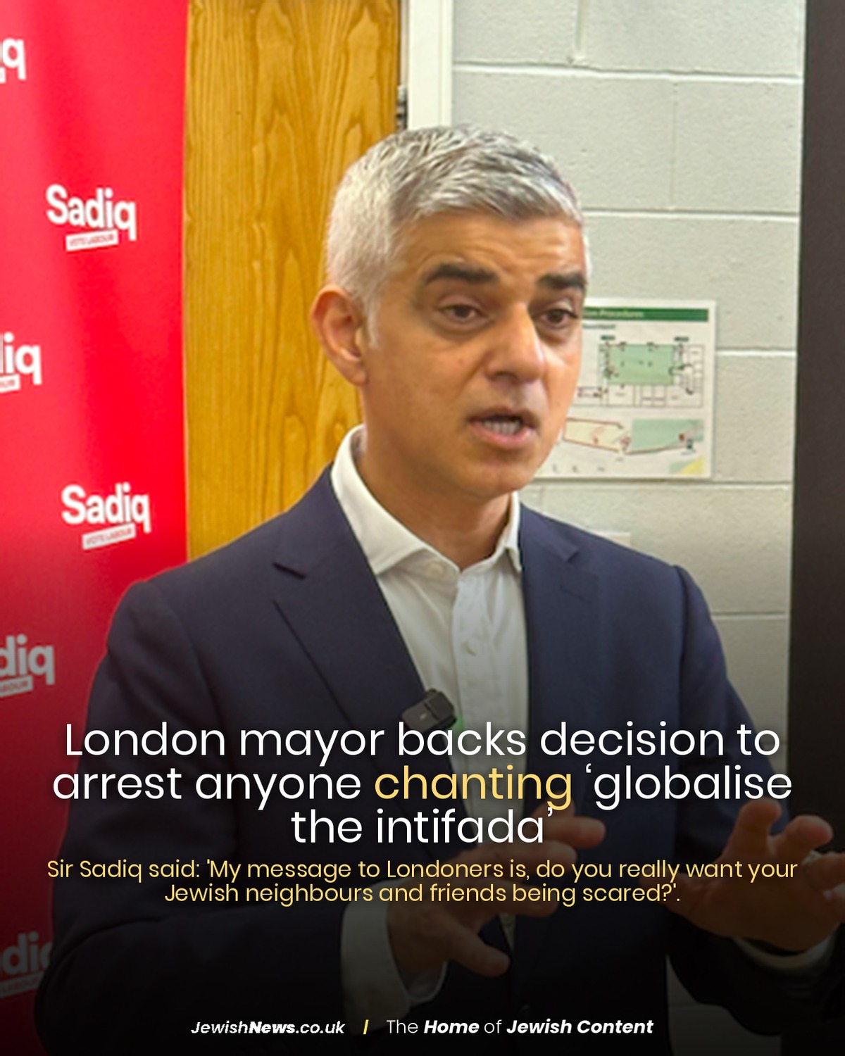 The Jewish - London mayor Sir Sadiq Khan has backed the Metropolitan ...