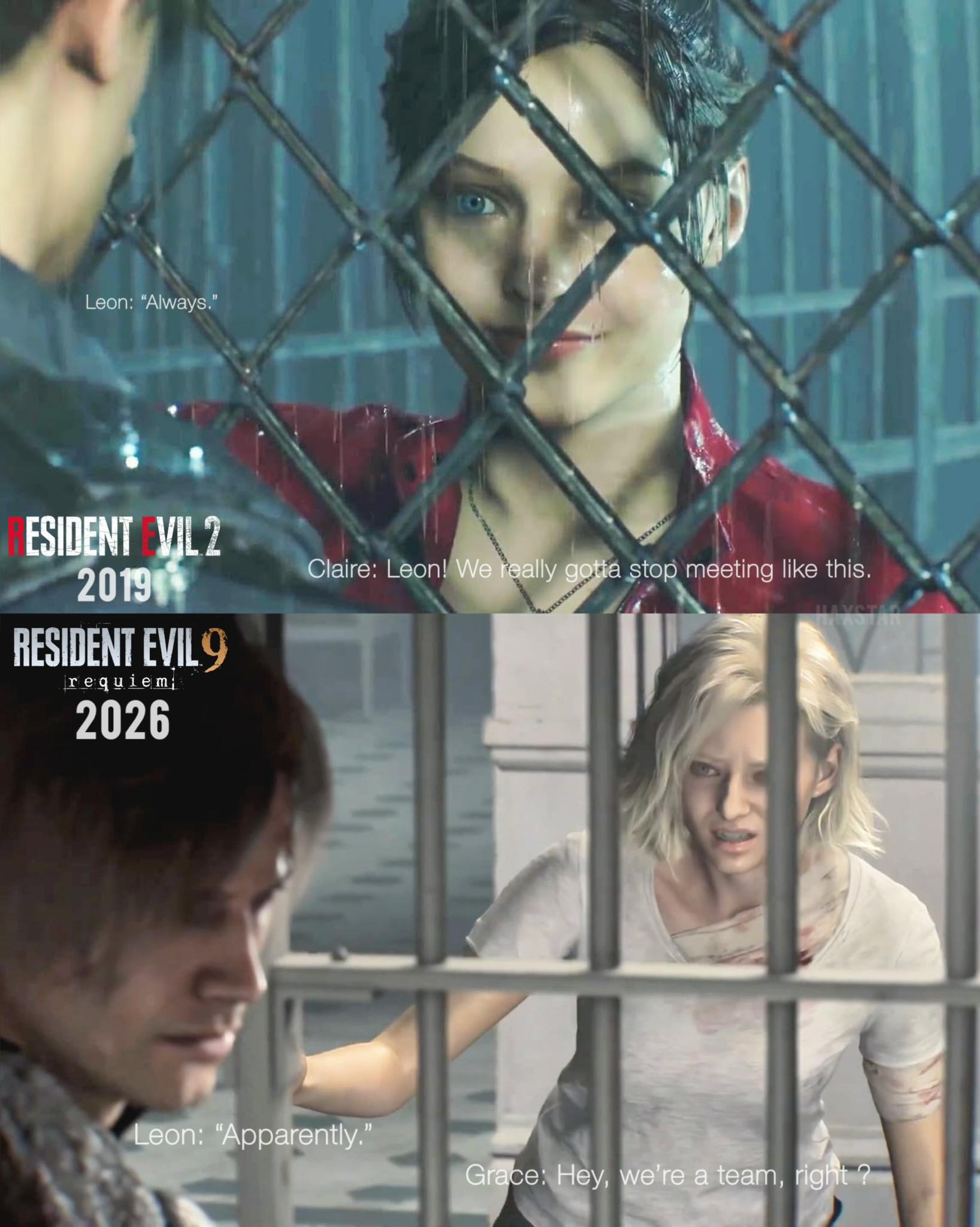 Resident Evil 2 (2019) vs Resident Evil 9 (2026) 😍 Leon S Kennedy