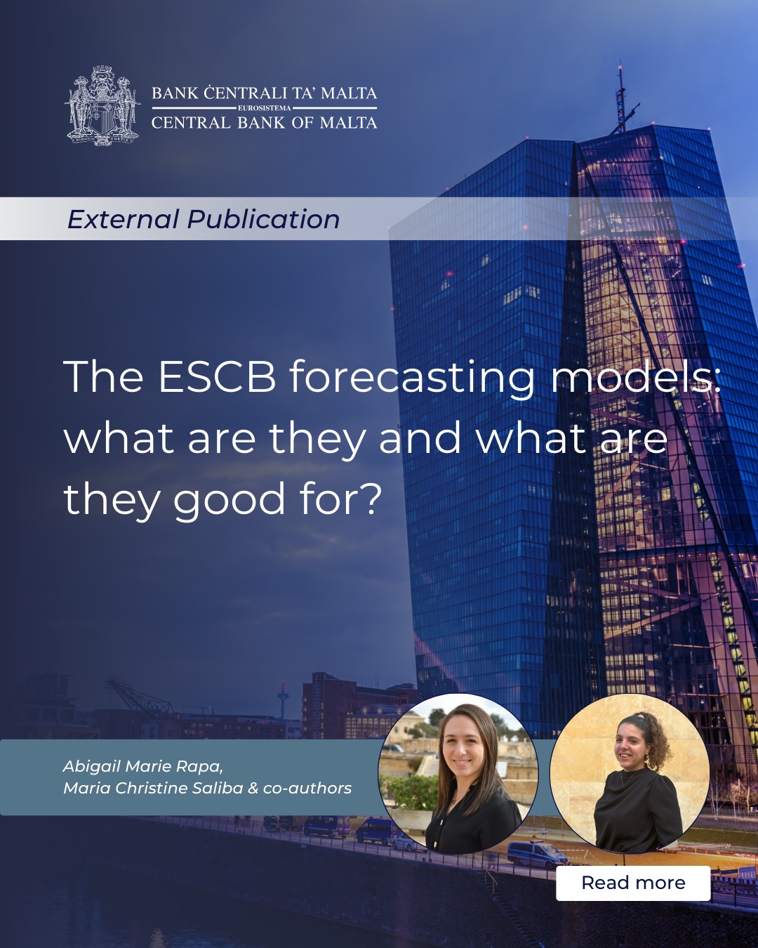📈 A new external publication, “The... - Central Bank of Malta | Facebook
