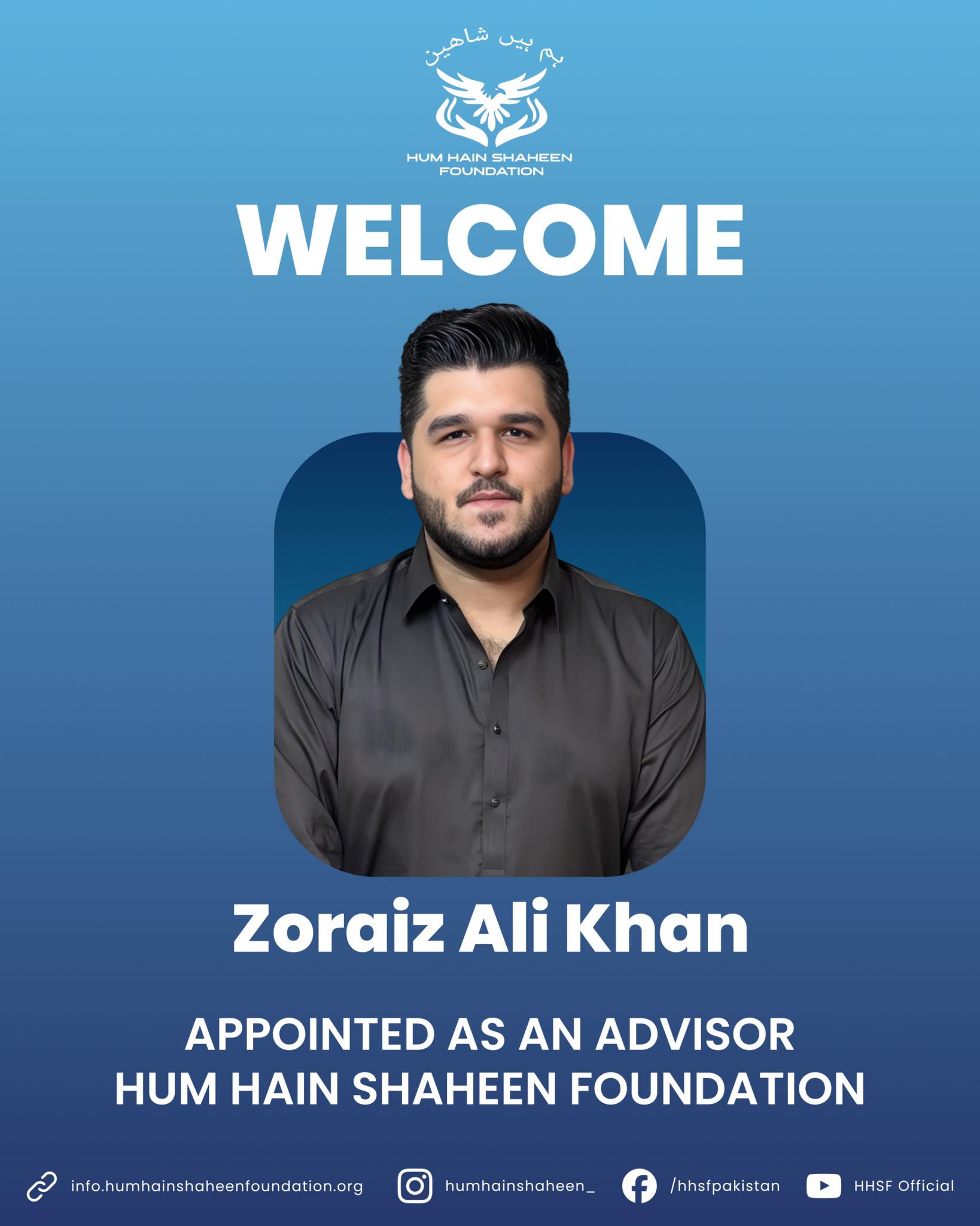 Hum - We are Pleased to Announce that Mr. Zoraiz Ali Khan has been ...