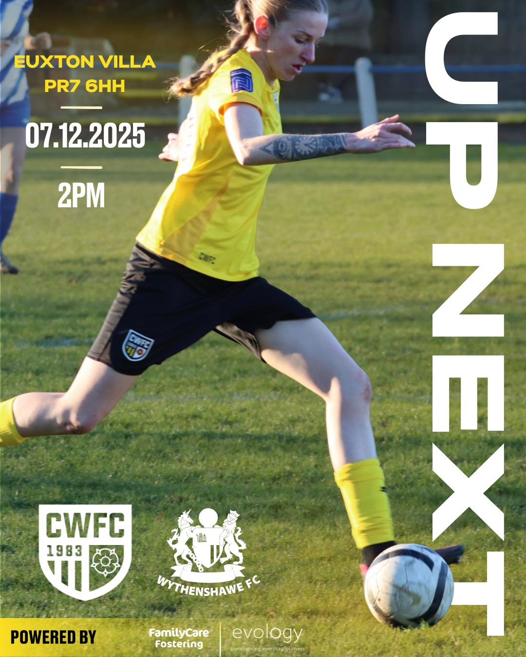 Chorley - Up next: Wythenshaw FC 🕑 KO: 2pm on Sunday 7th December 📍 Jim ...
